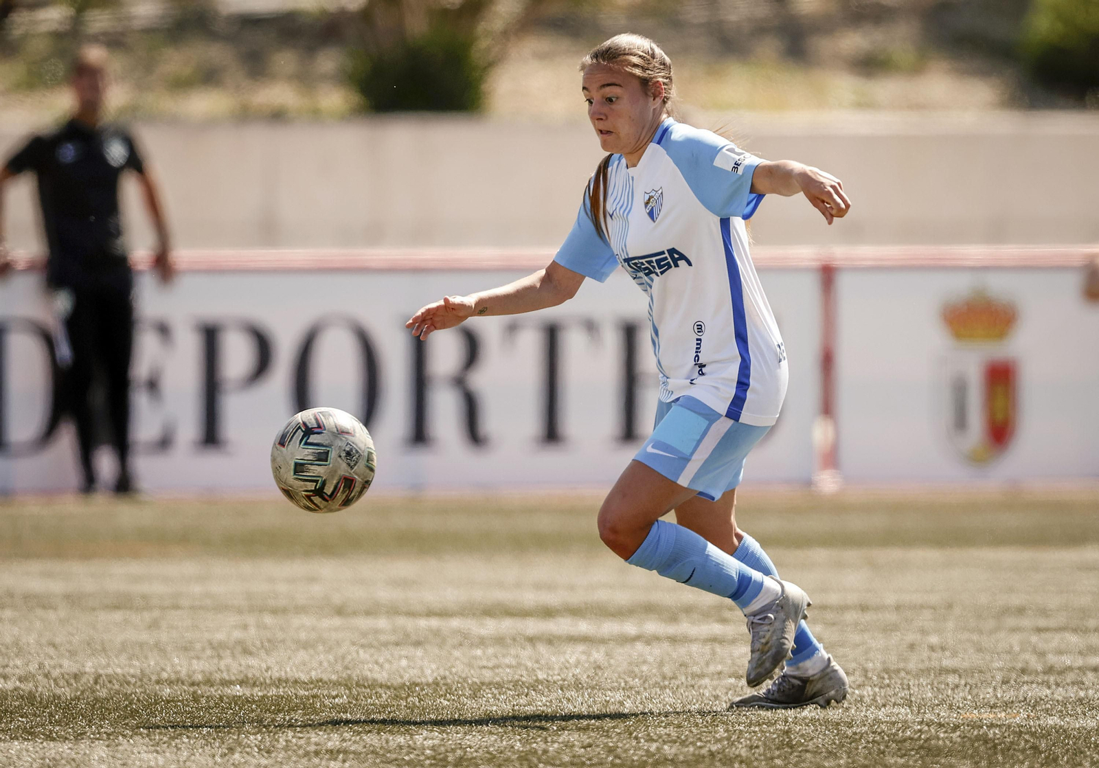 María Ruiz, en un partido de esta temporada con el Málaga Femenino. María Ruiz, en un partido de esta temporada con el Málaga Femenino.