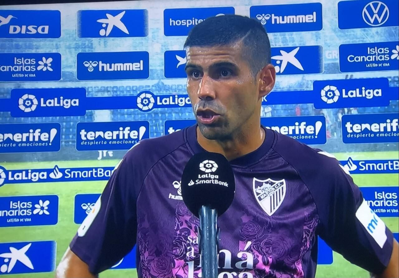 Juanfran, en las cámaras de LaLiga. Juanfran, en las cámaras de LaLiga.