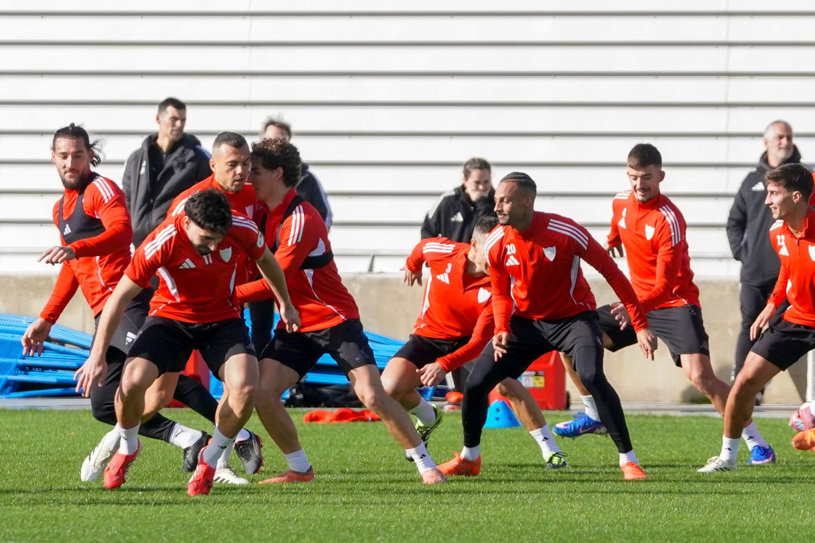 Una imagen del grupo en un entrenamiento.