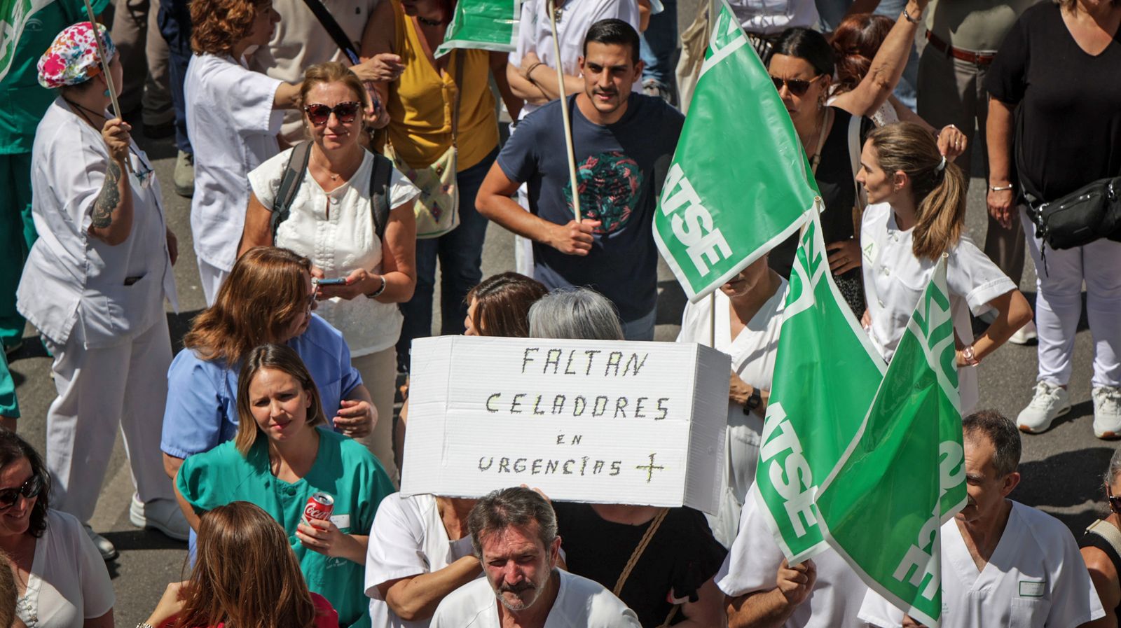 Imágenes de la manifestación en jerez por una Sanidad Pública y de Calidad