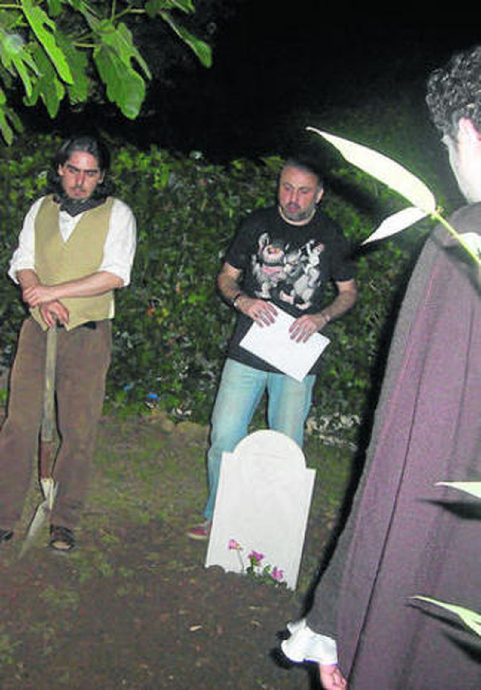 Imagen de un momento de la grabación del cortometraje.