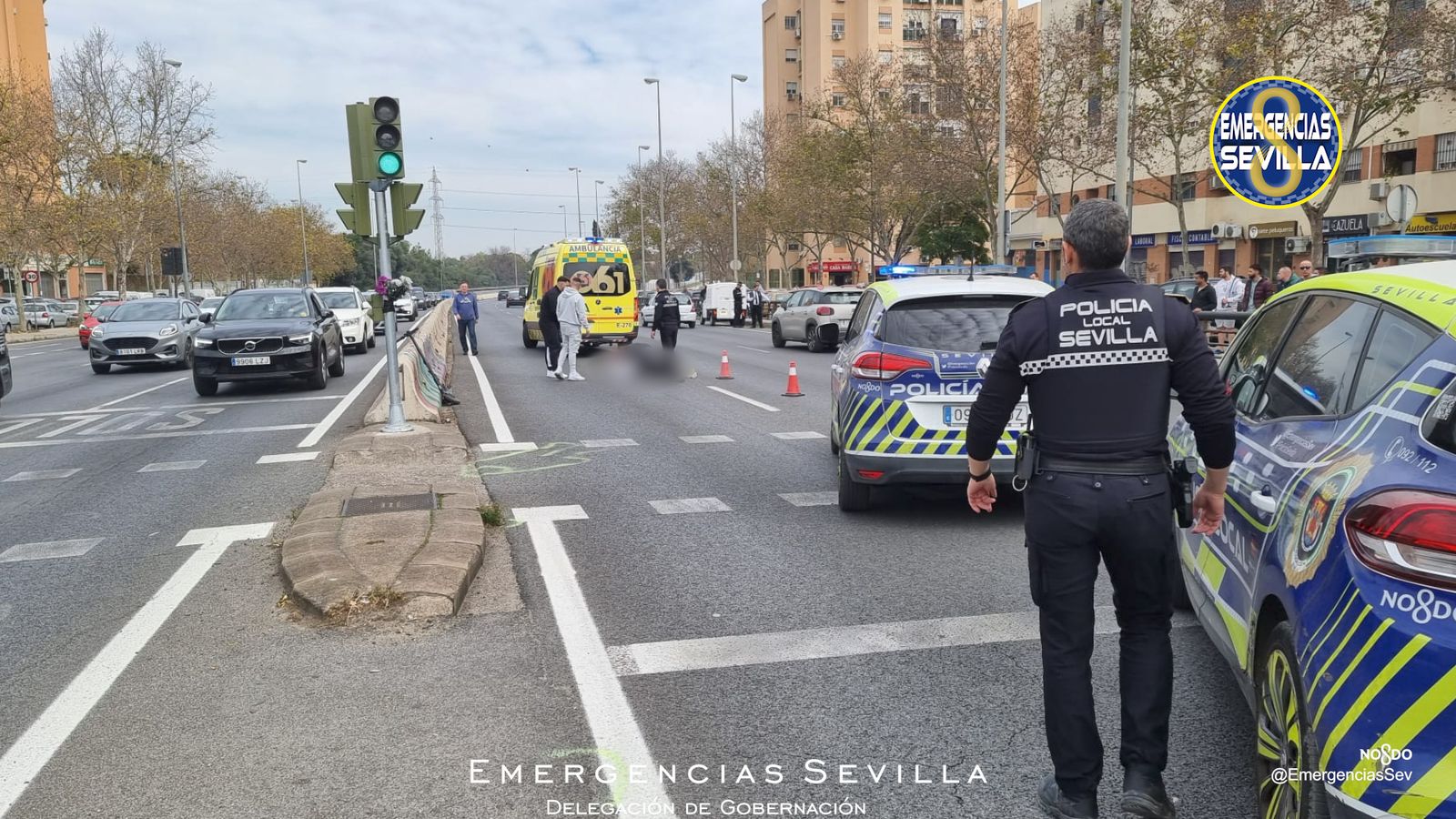 Nuevo atropello en la Ronda Urbana Norte de Sevilla
