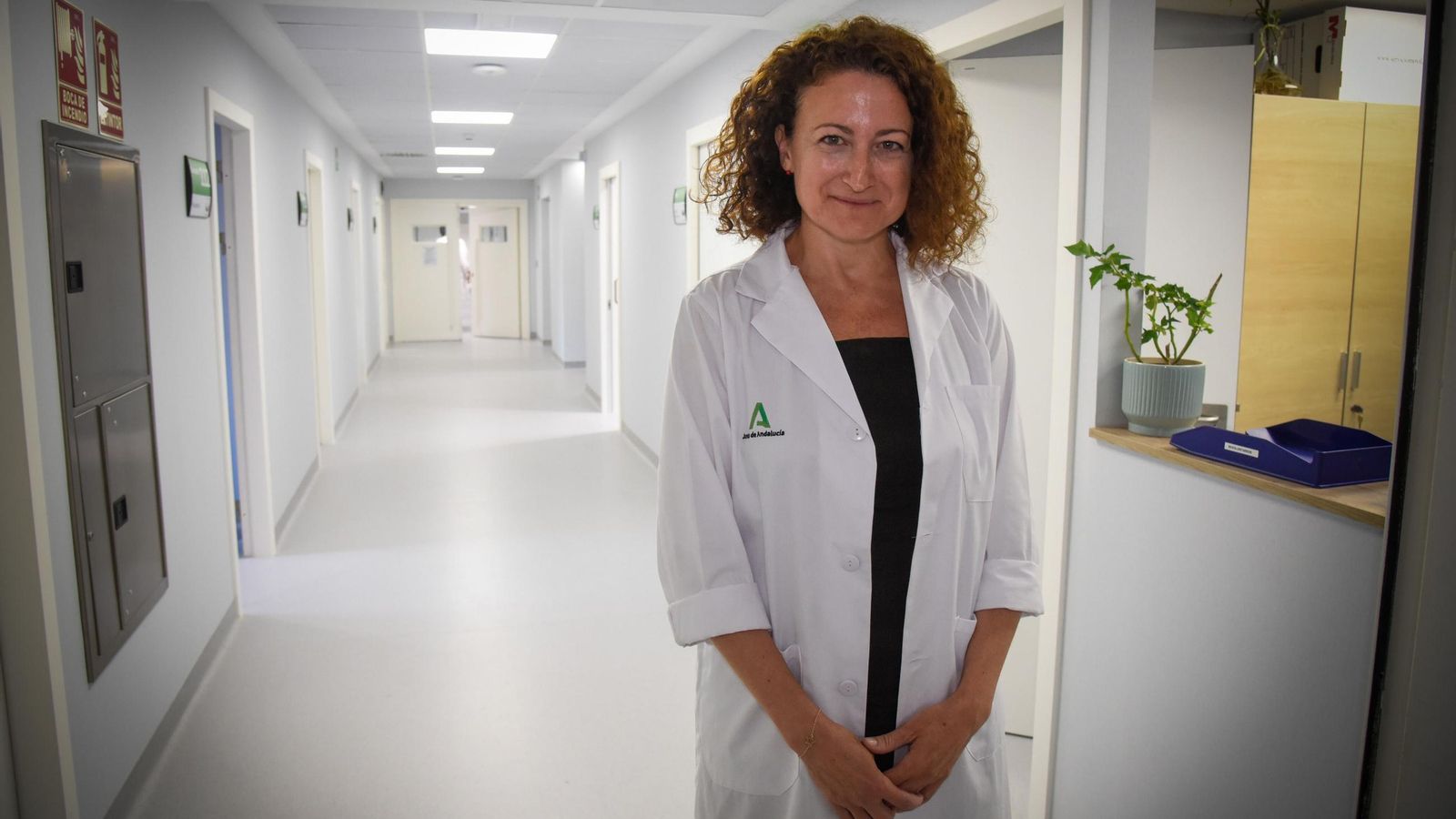 Nieves Romero en la nueva  unidad de hospitalización de Salud Mental.