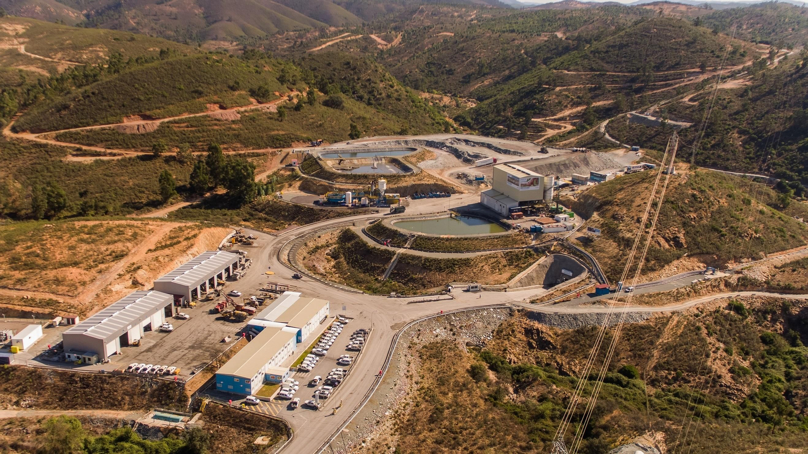 Imagen aérea de la mina de Matsa.