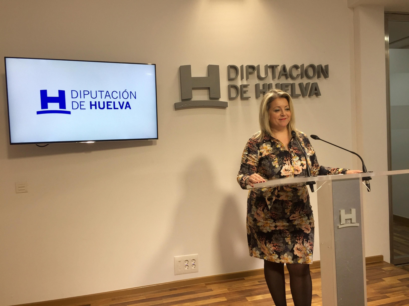 La diputada de Cultura, Lourdes Garrido, durante la presentación de los presupuestos del área.