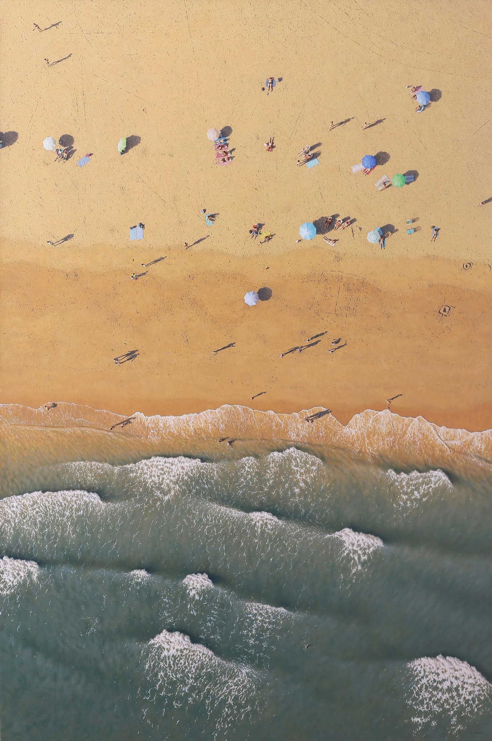 Fragmento de 'Low tide', 2018, óleo sobre lienzo, 195x130 cm.