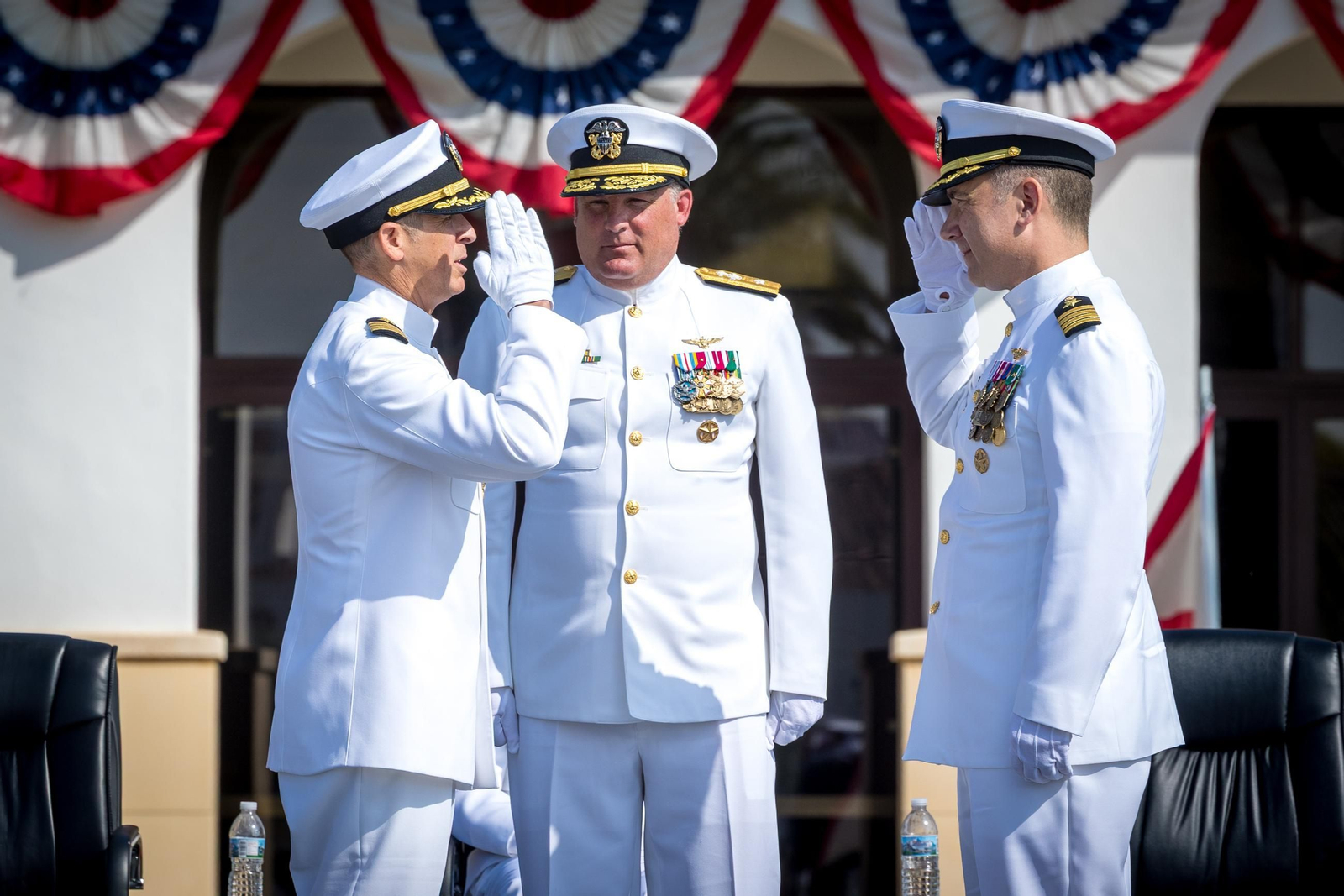 Las imágenes de la ceremonia de cambio de mando de EEUU en la Base de Rota
