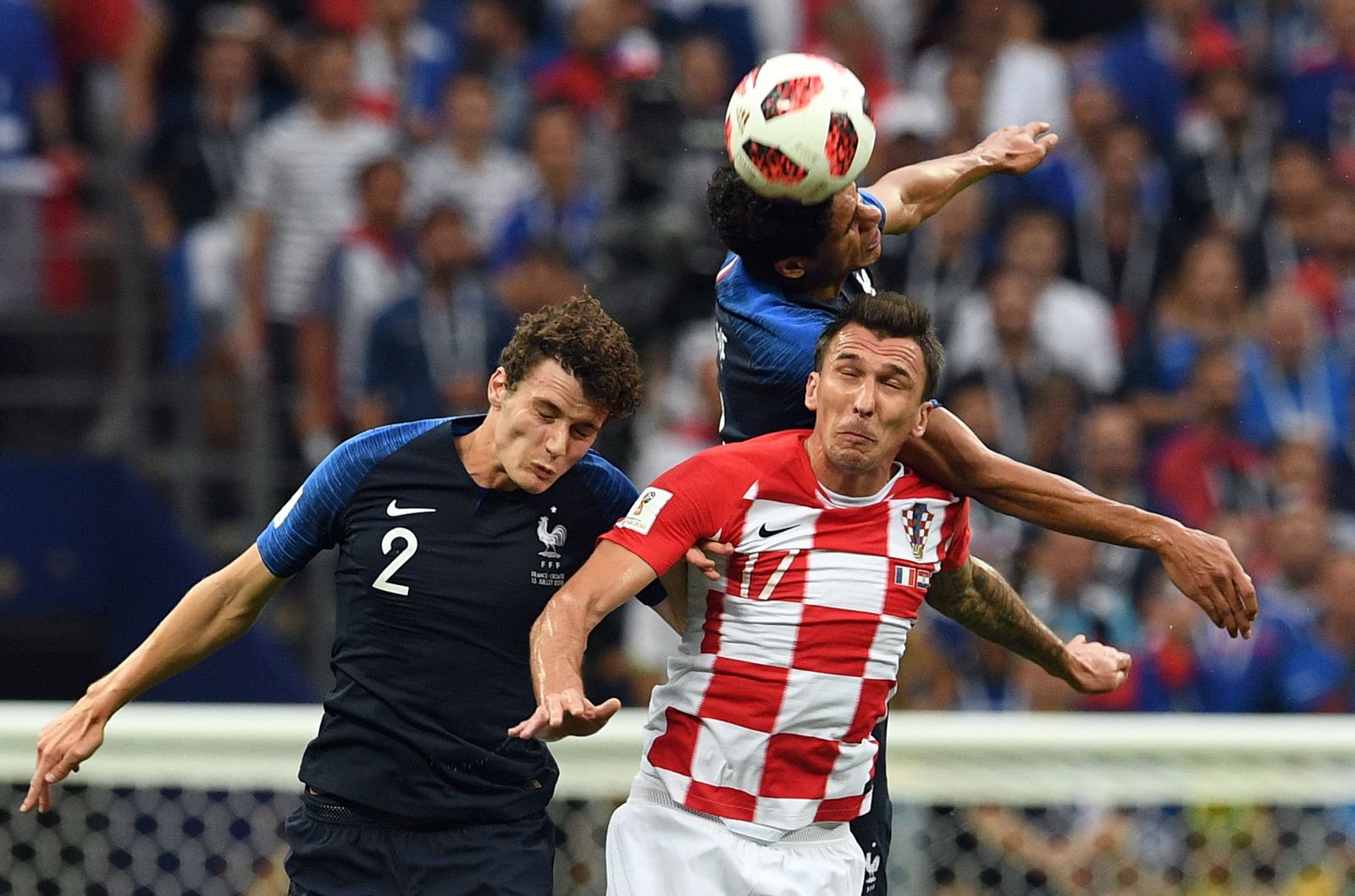 El Francia-Croacia de la final del Mundial de Rusia, en imágenes