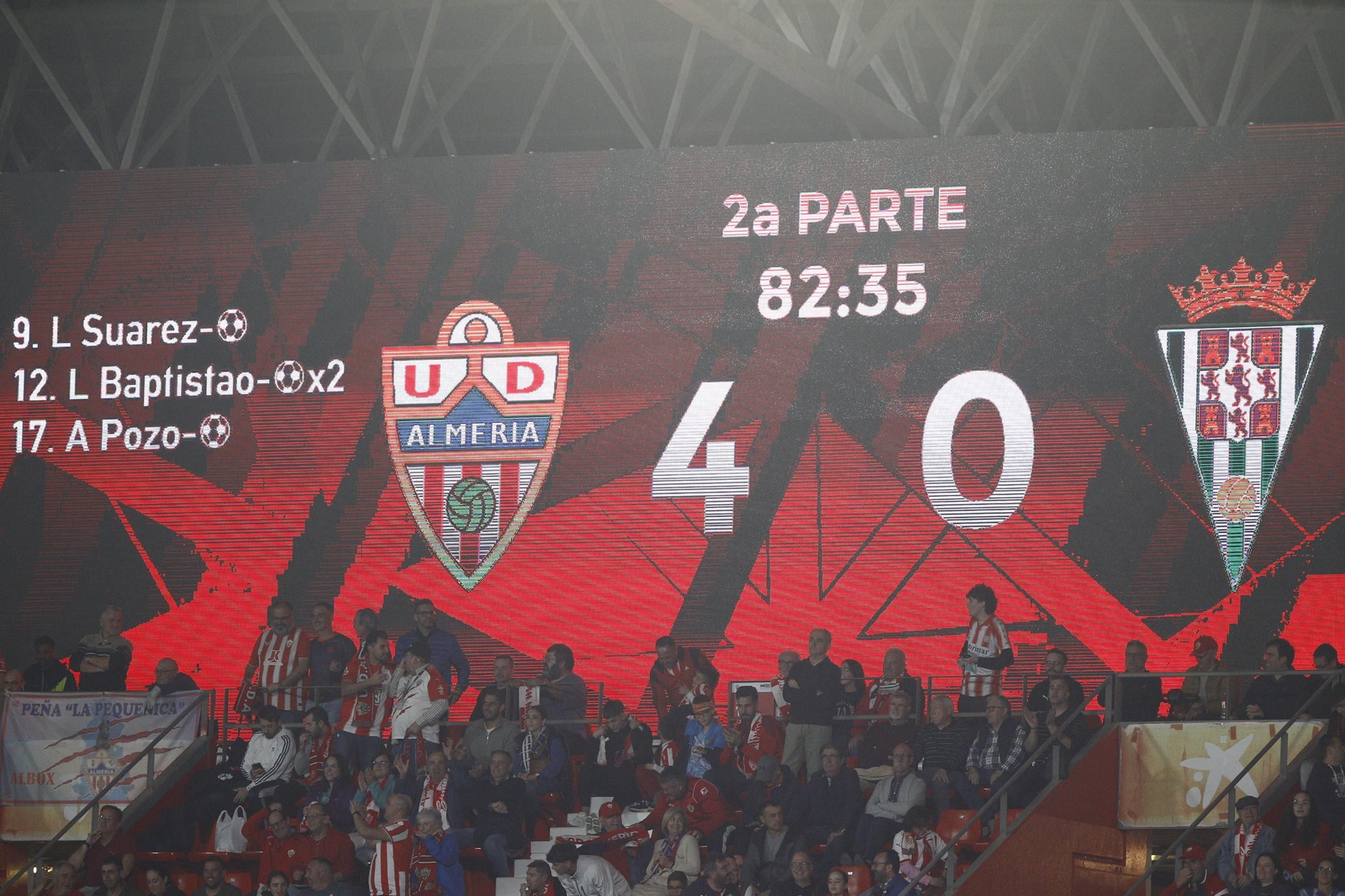 Las mejores imágenes del partido de fútbol U.D. Almería-Córdoba C.F.