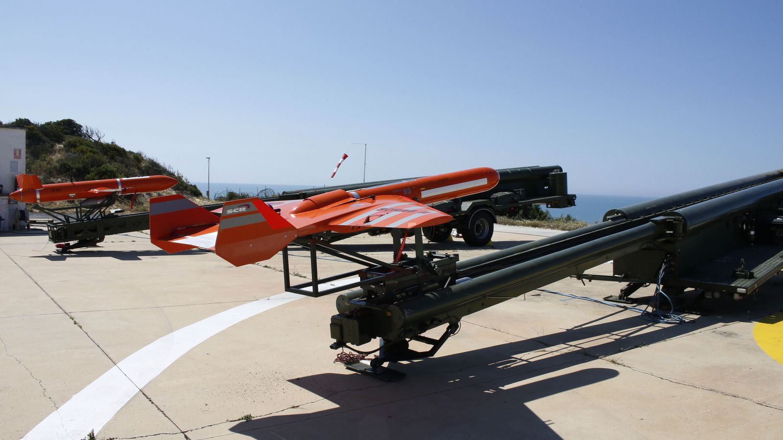 Uno de los ensayos llevados a cabo en las instalaciones de El Arenosillo.