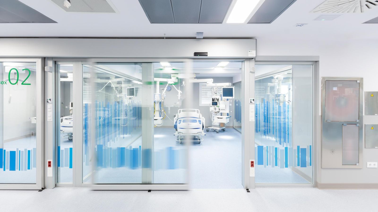 Las habitaciones actuales de la UCI.