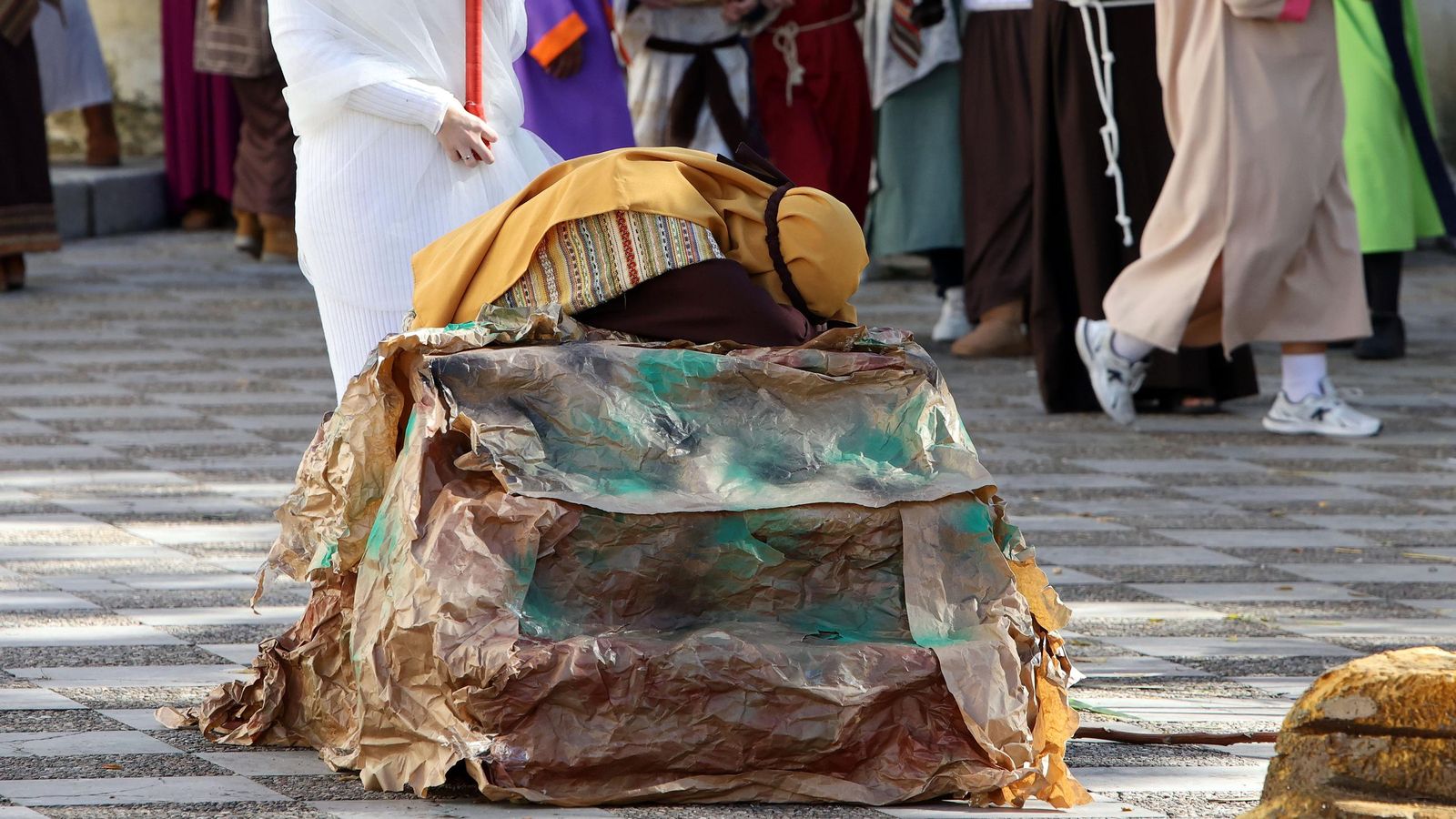 Imágenes del Belén Viviente de la plaza San Lucas en Jerez