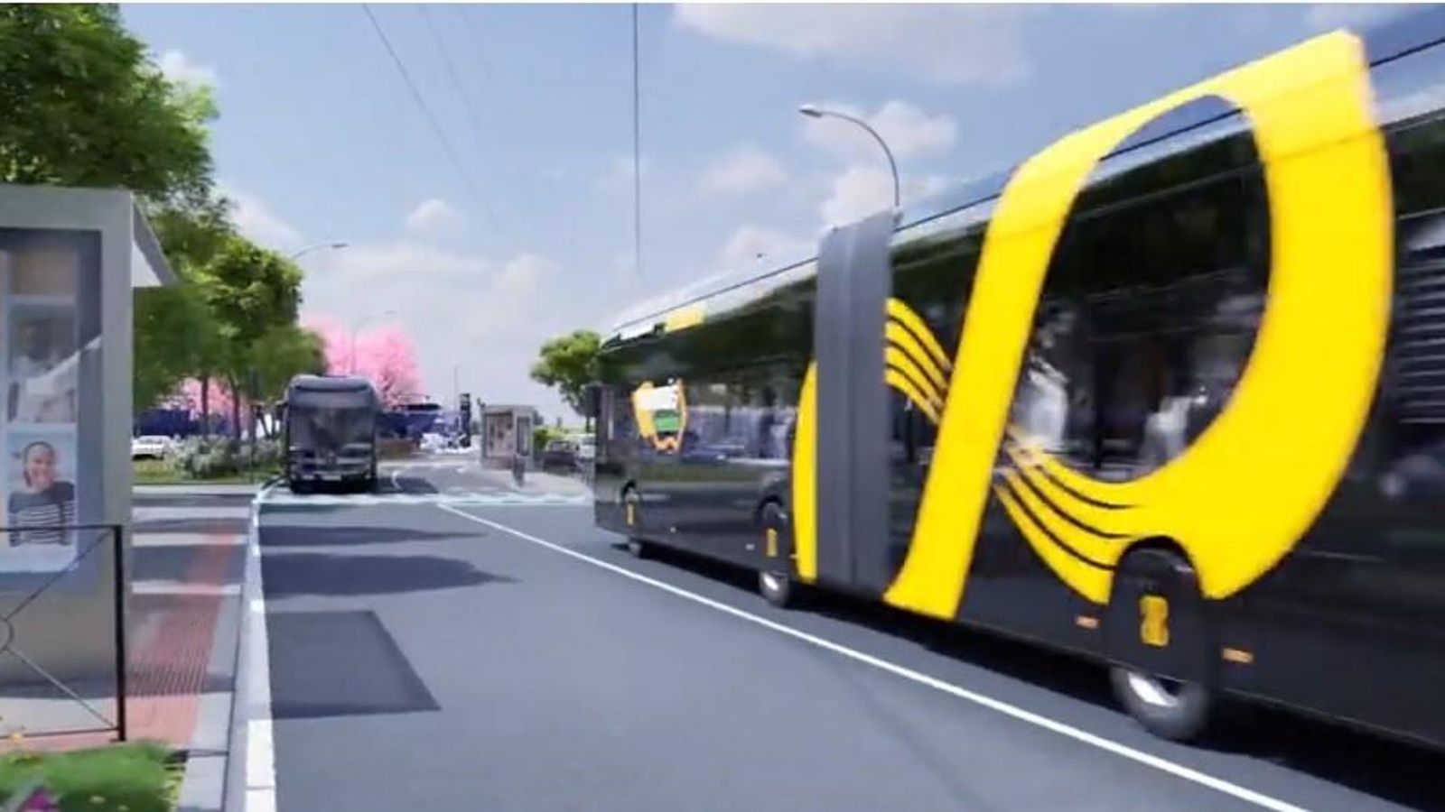 La red de autobuses de tránsito rápido se estrena en 2025 con el tranvibús de Santa Justa a Sevilla Este.