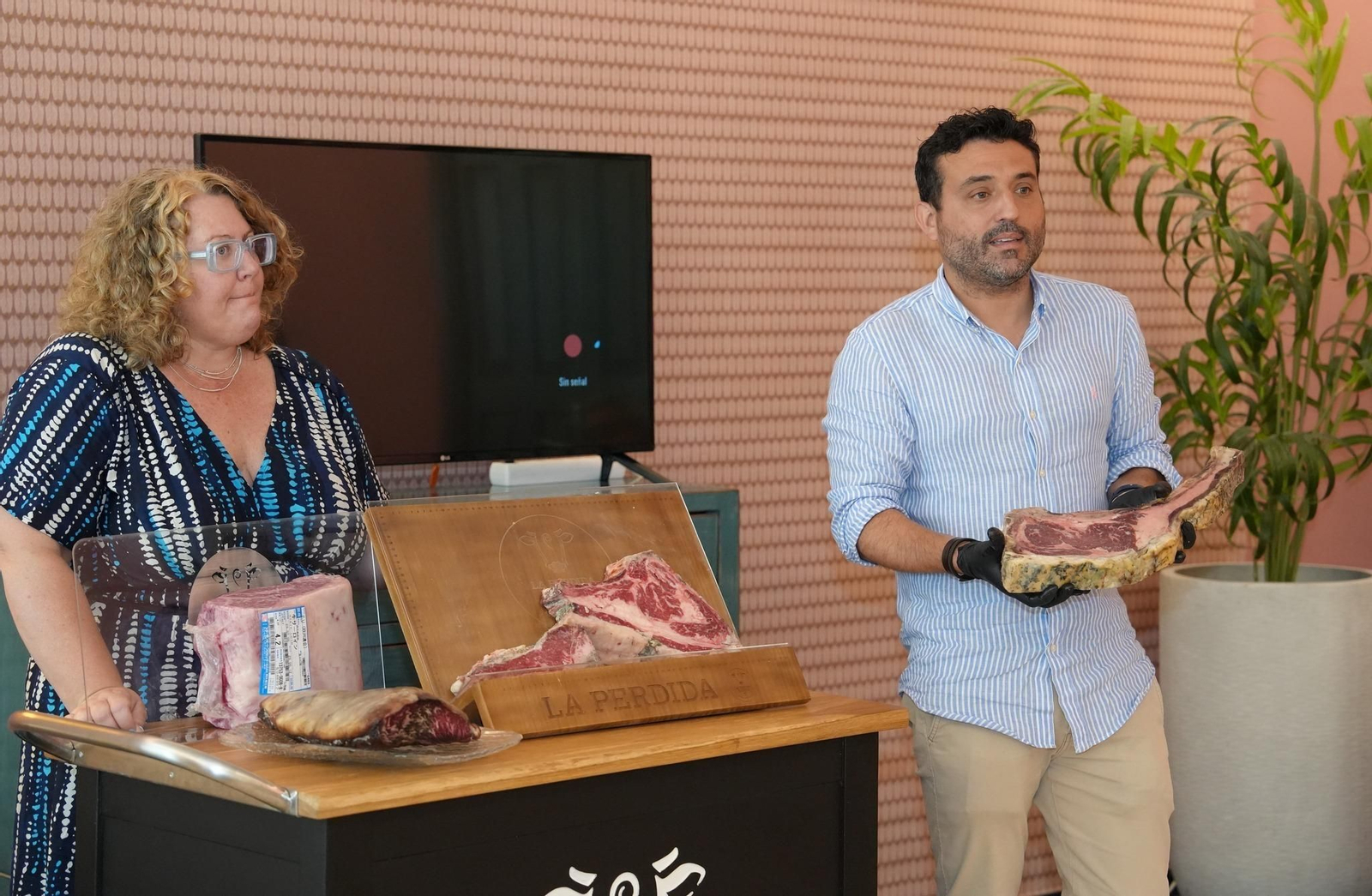 Sergio Martín de la Rosa, en su charla sobre las carnes de la carta en la inauguración de La Perdida Zahara.