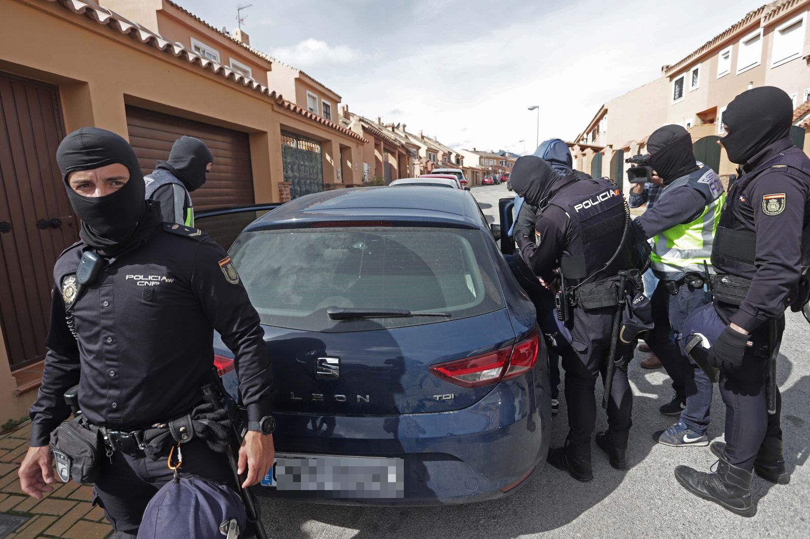 Una operación policial contra el tráfico de droga en Andalucía.