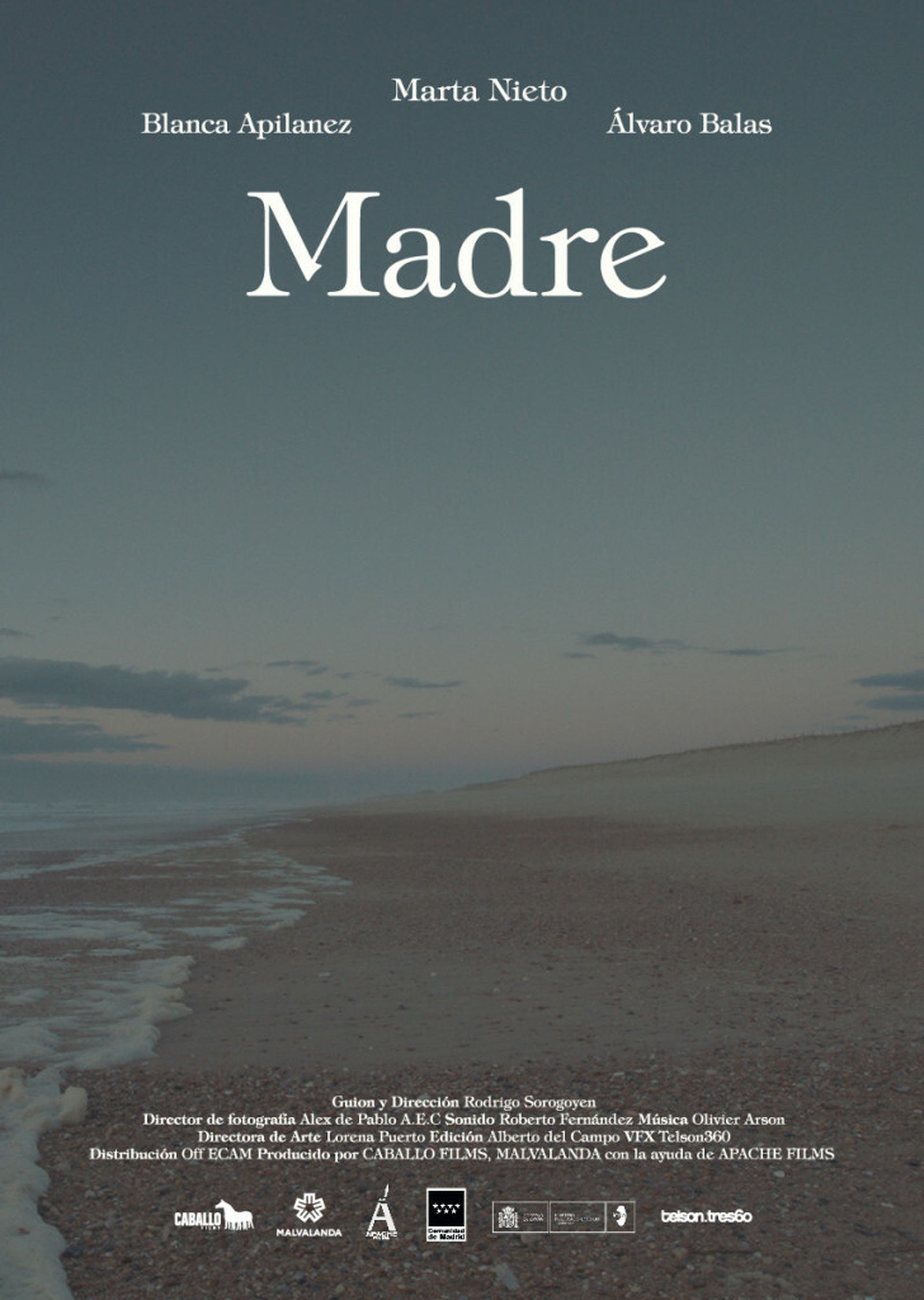 Cartel del cortometraje Madre, que se podrá ver es la proyección
