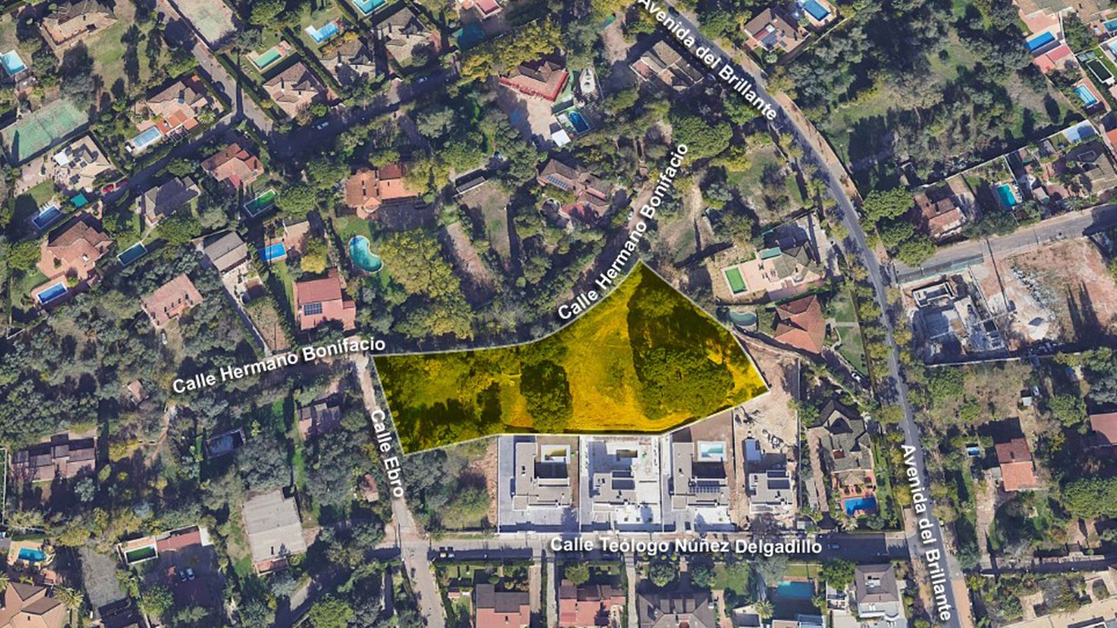 Zona de actuación en el entorno de El Brillante