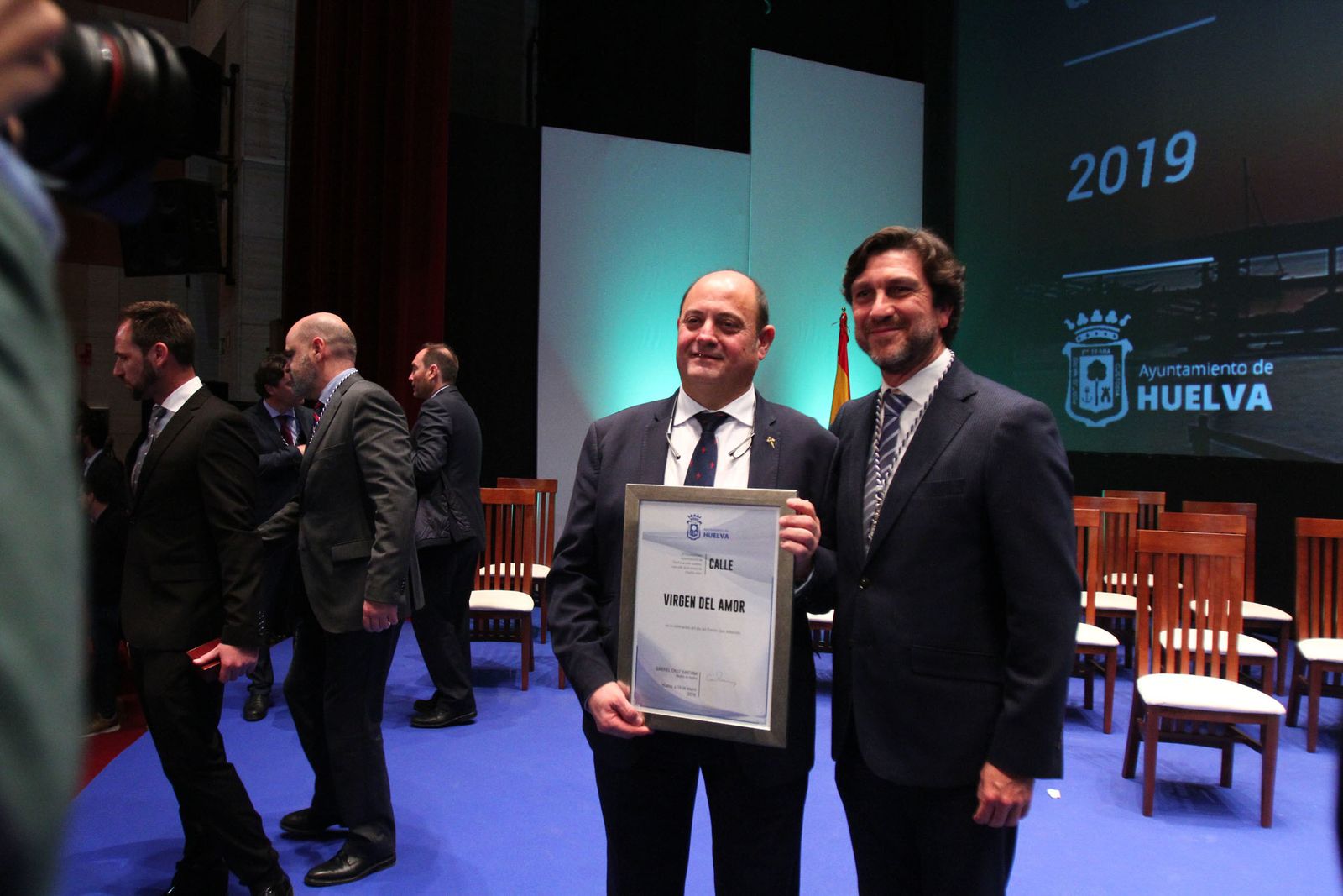 Imágenes de la entrega de las medallas de Huelva