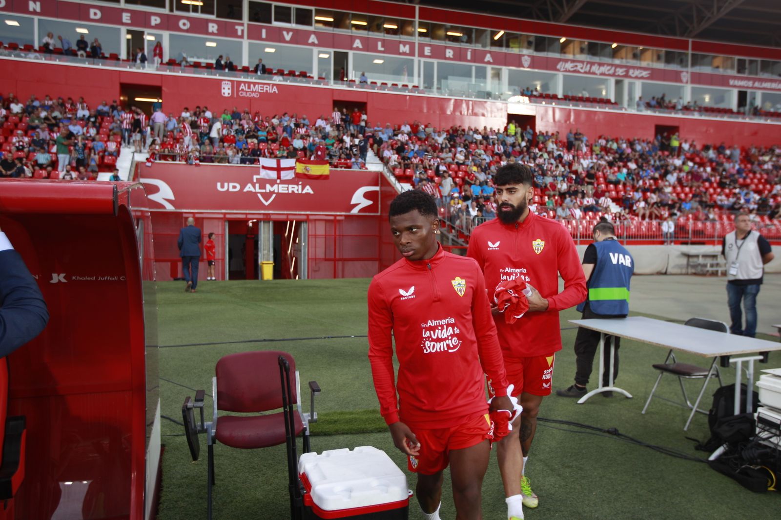 Imágenes del partido de fútbol U.D. Almería-Girona F.C.