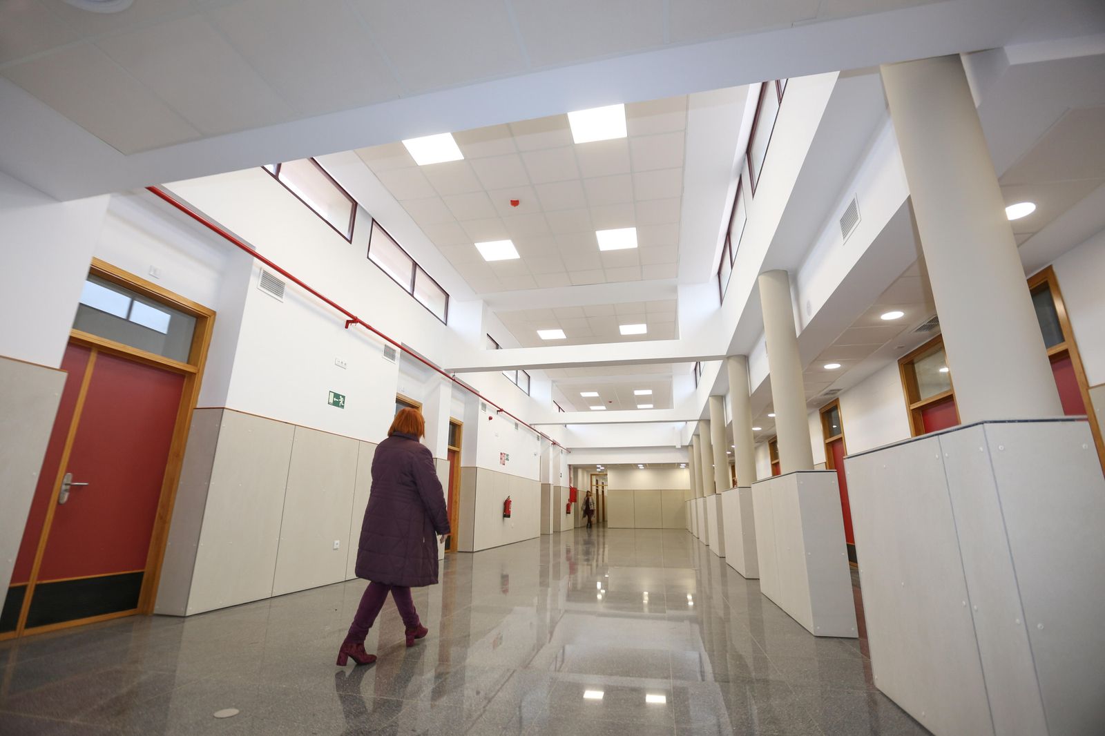 Una vista general del interior de la edificación, que necesitó varias rectificaciones para su puesta en funcionamiento.