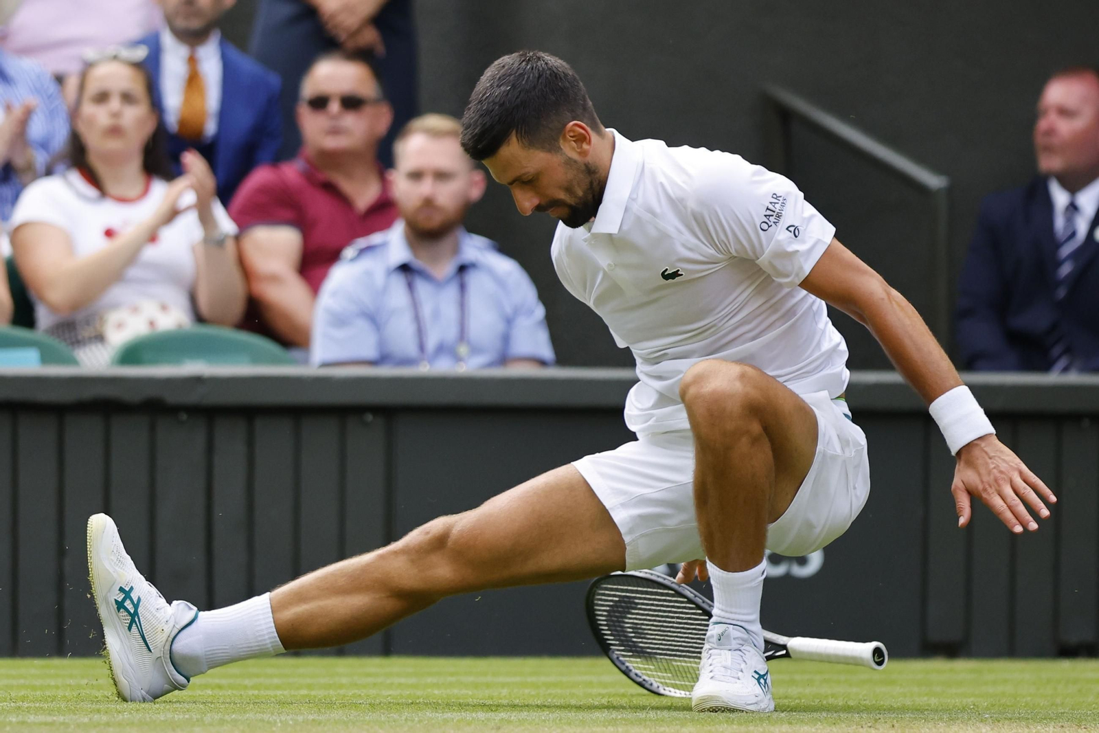 Las fotos de Wimbledon con las clasificaciones de Djokovic y Sinner