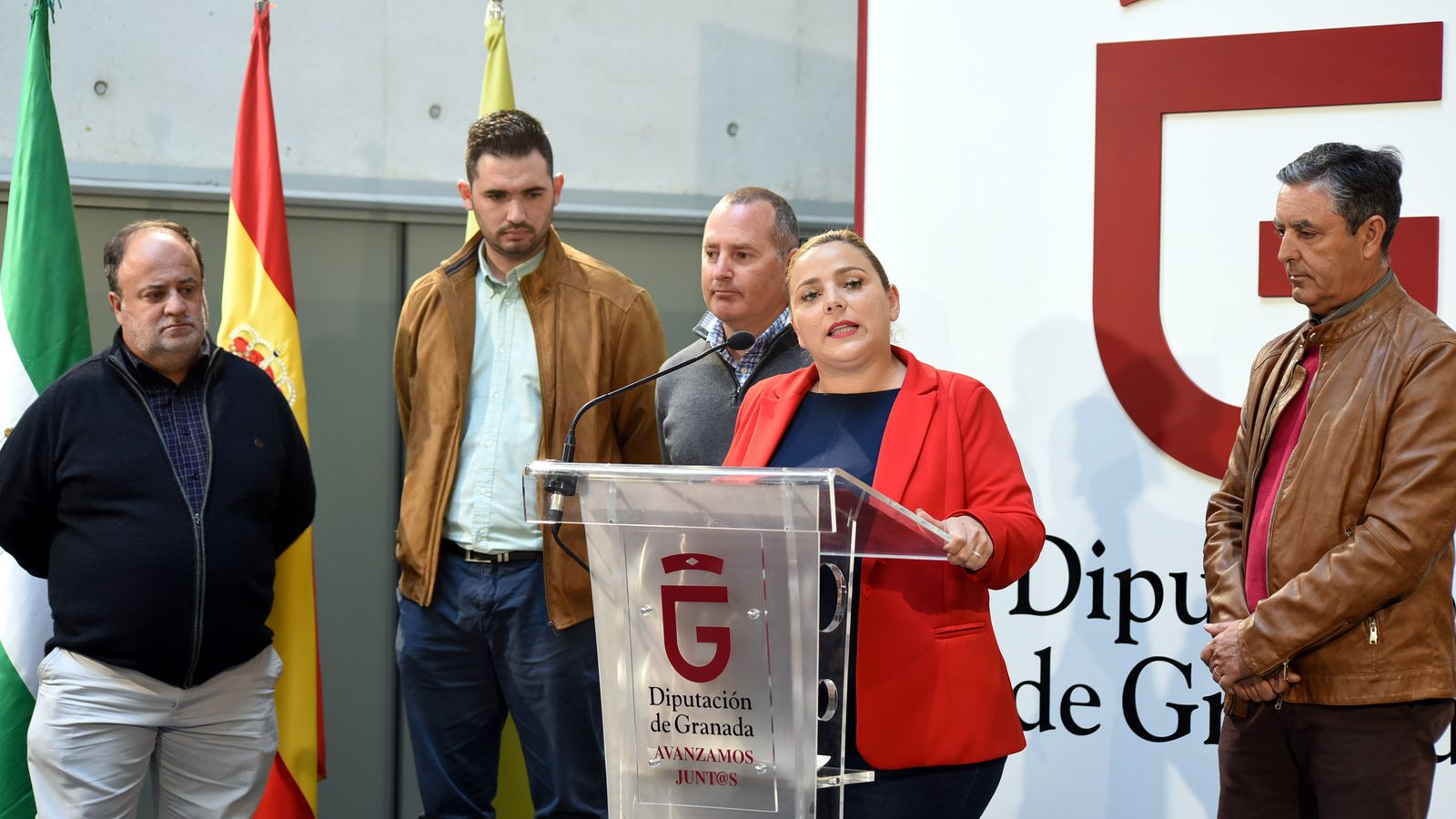 Purifiación López, durante su intervención