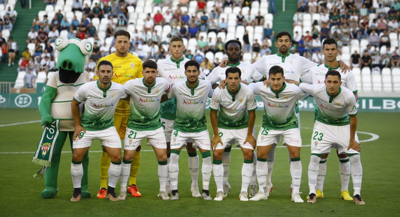 El once inicial del Córdoba CF ante el Racing Ferrol.