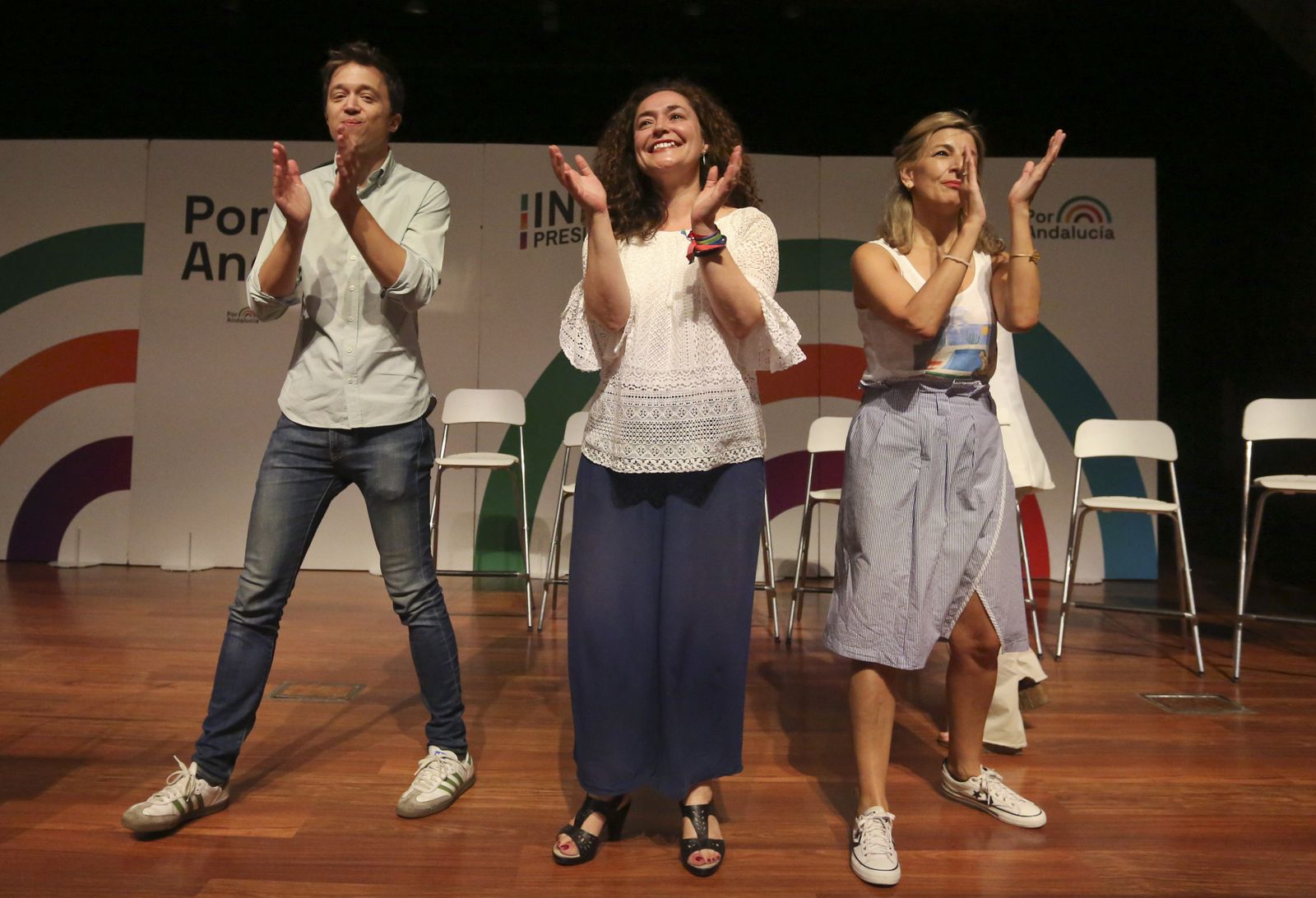 El mitin de Por Andalucía este domingo en Málaga, en fotos