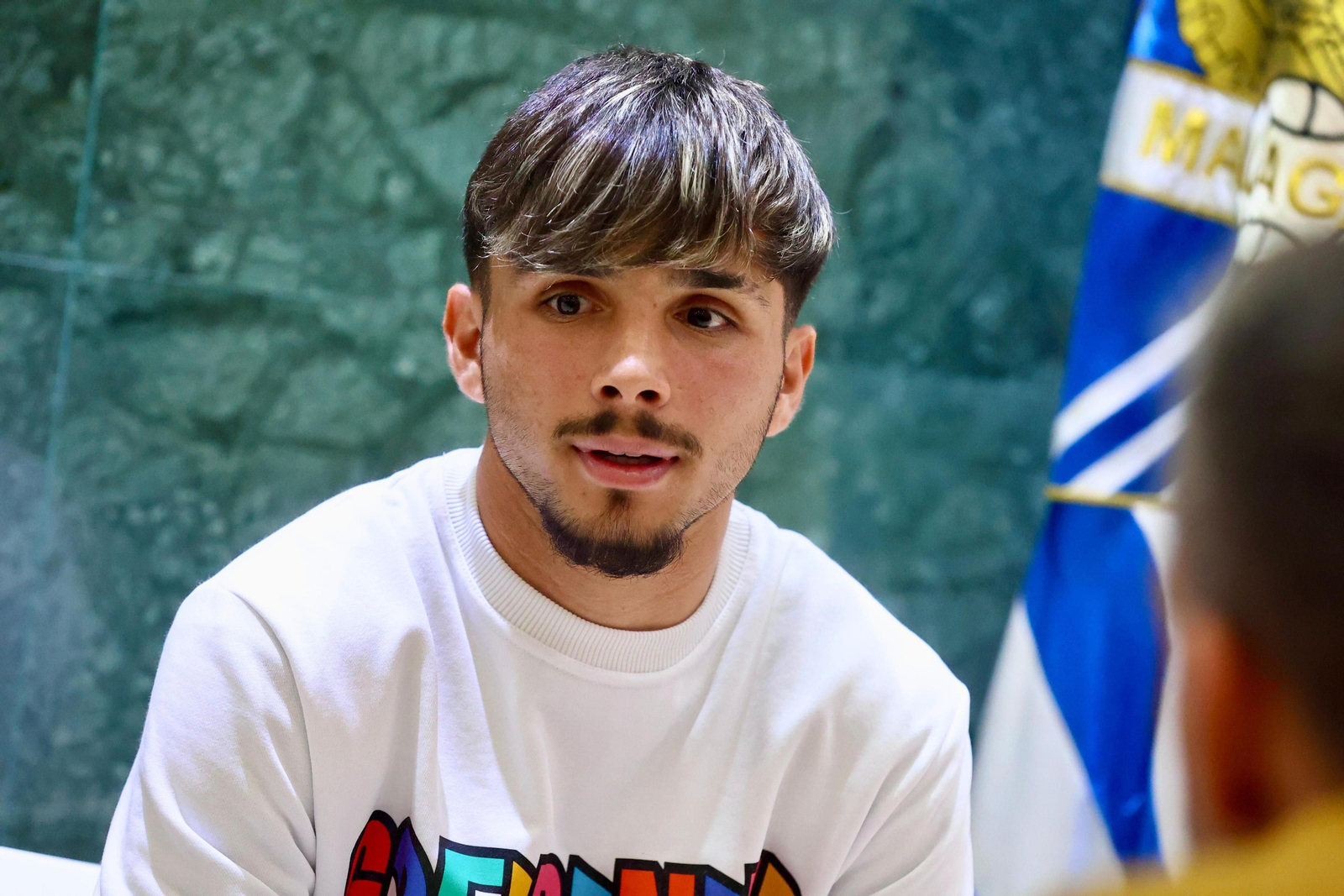 Las fotos de la entrevista a Kevin Medina, jugador del Málaga