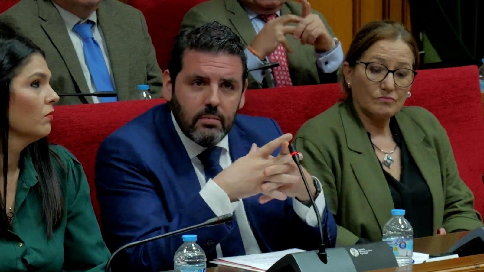 Ruiz durante su intervención en el pleno.