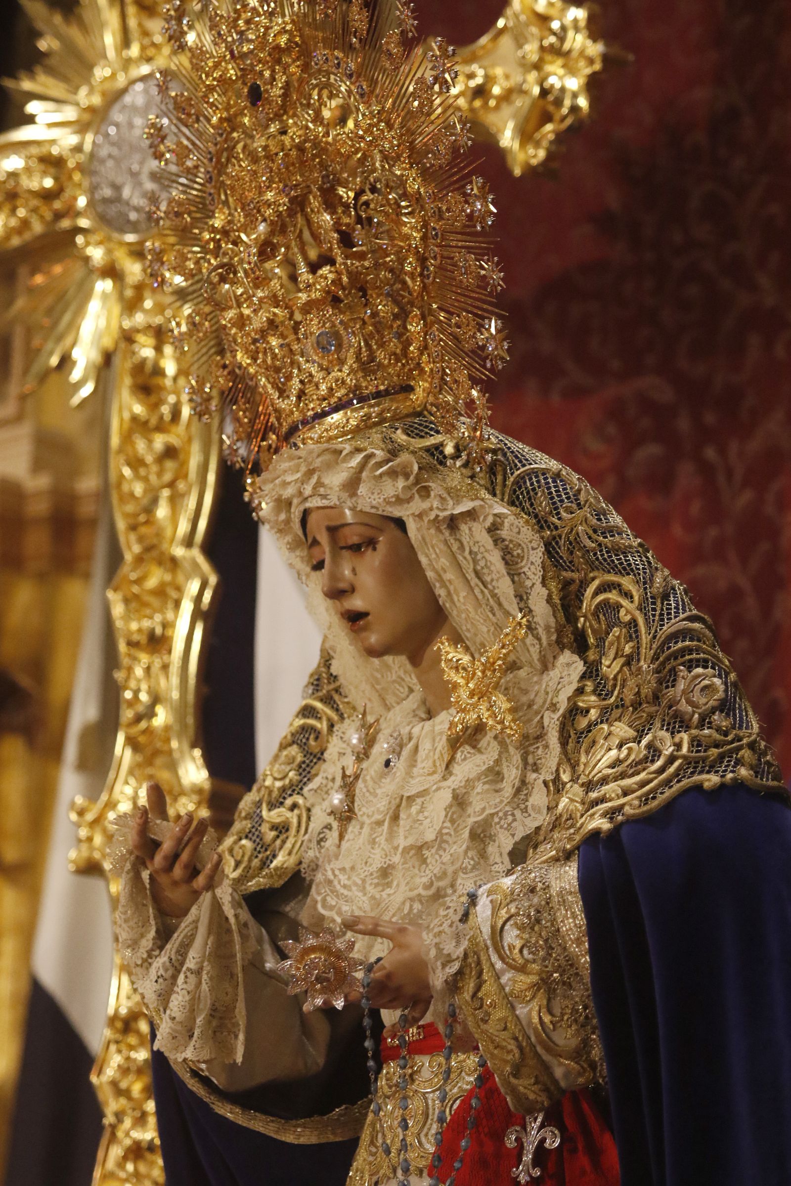Primer plano de la Virgen de la Estrella.