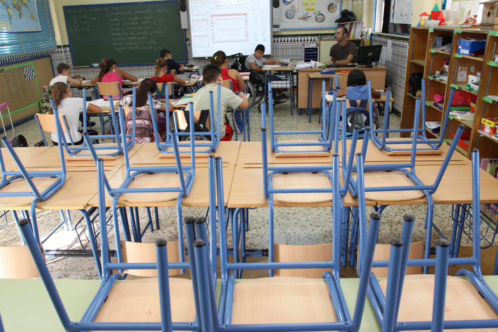 Una clase del CEIP Severo Ochoa de Málaga