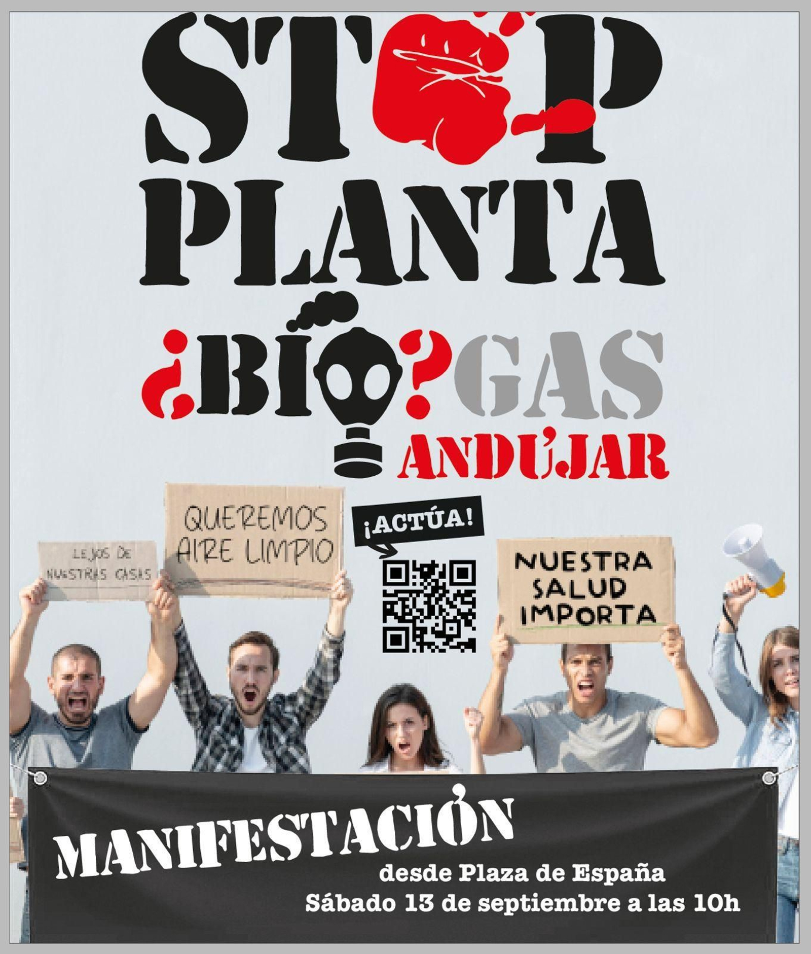 Cartel de la manifestación del próximo sábado.