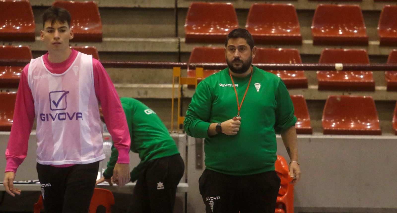 Josan González, en un entrenamiento en Vista Alegre del Córdoba Futsal.