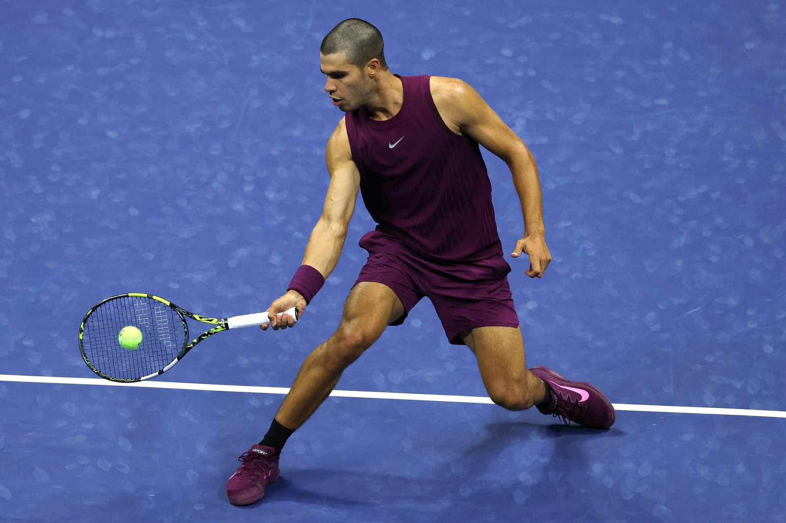 Las fotos del demoledor Alcaraz en la segunda ronda del US Open