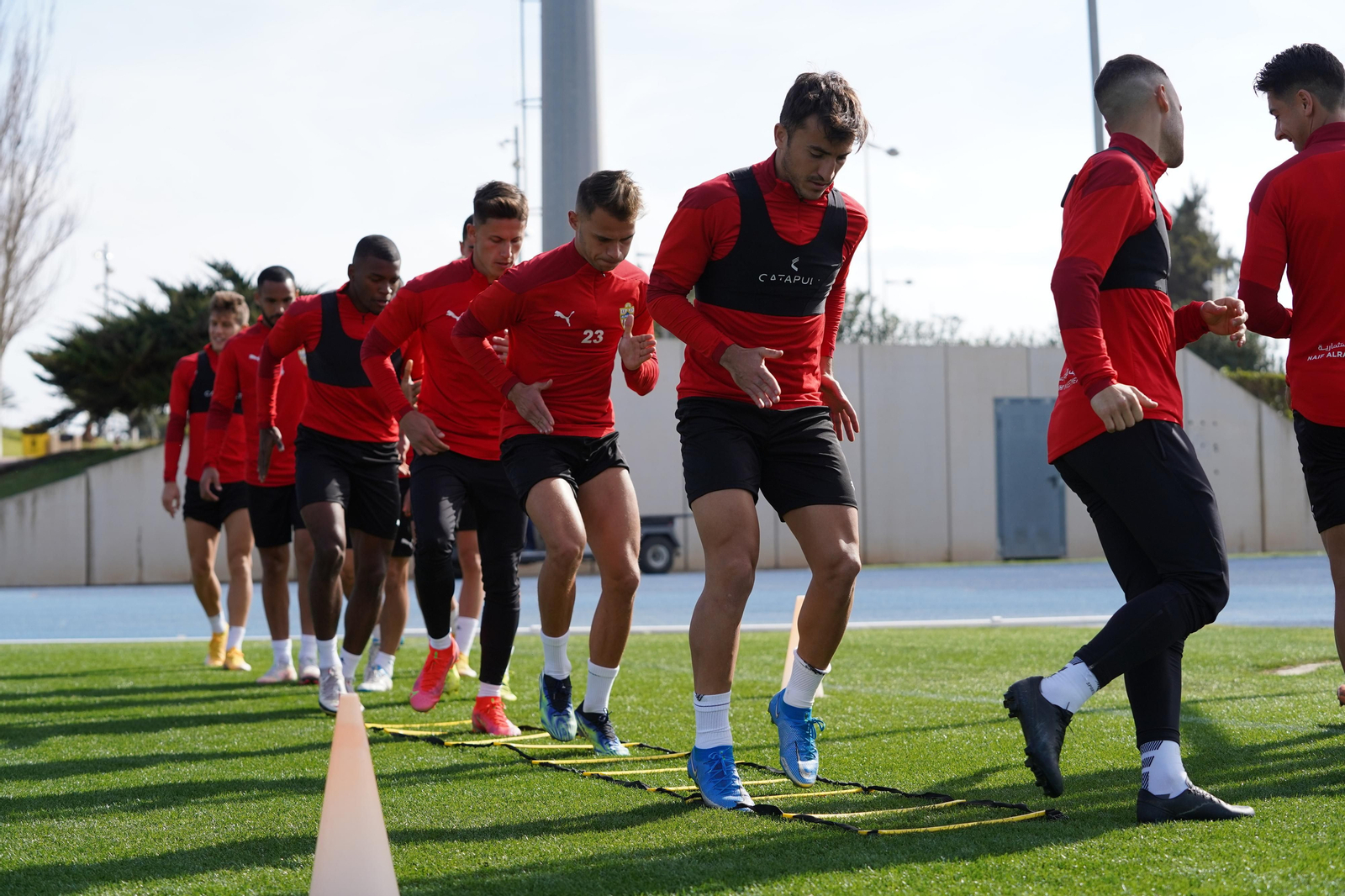 Entrenamiento del Almería, viernes 26