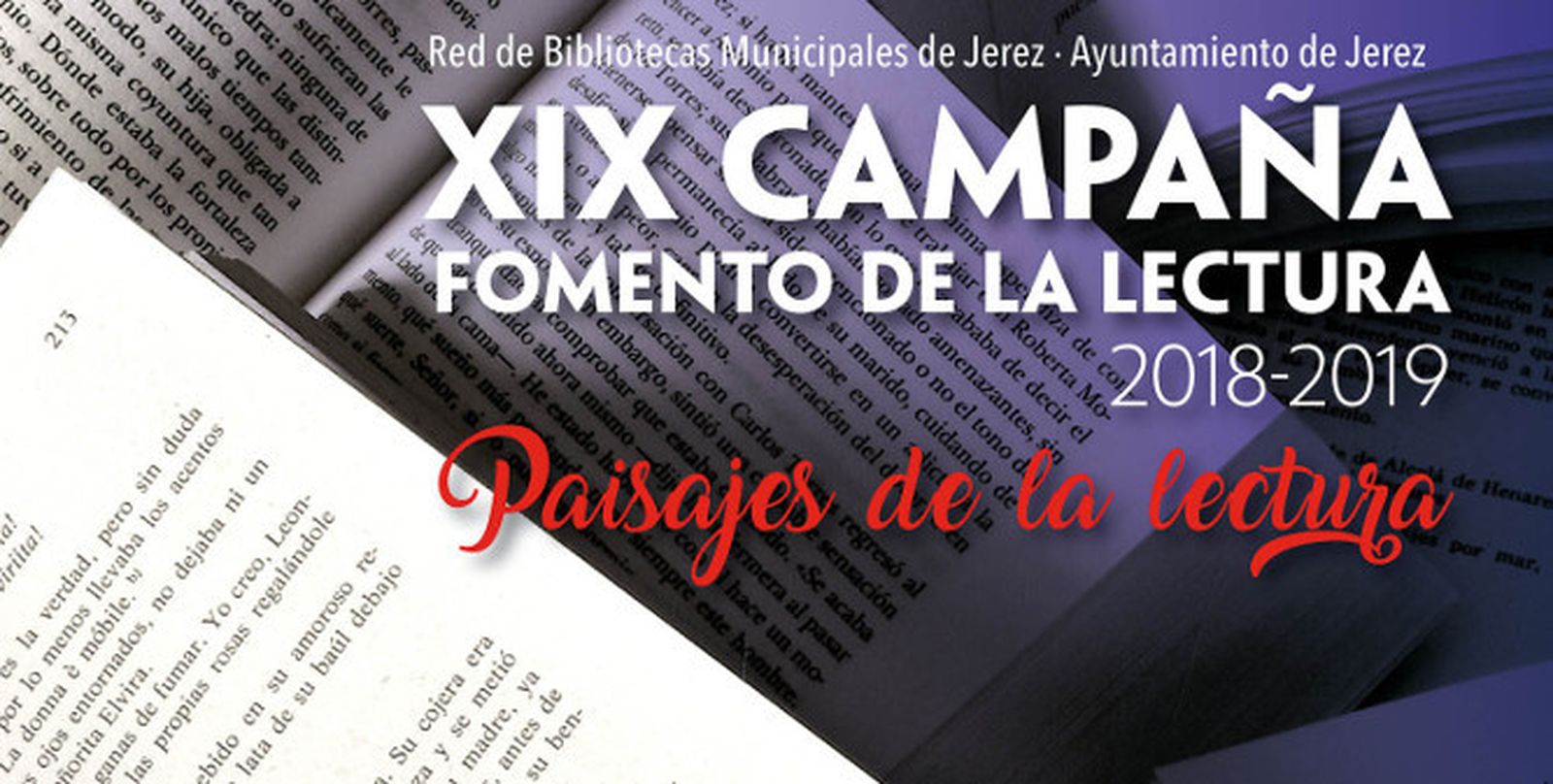 Cartel ilustrativo de la XIX Campaña de Fomento de la Lectura.