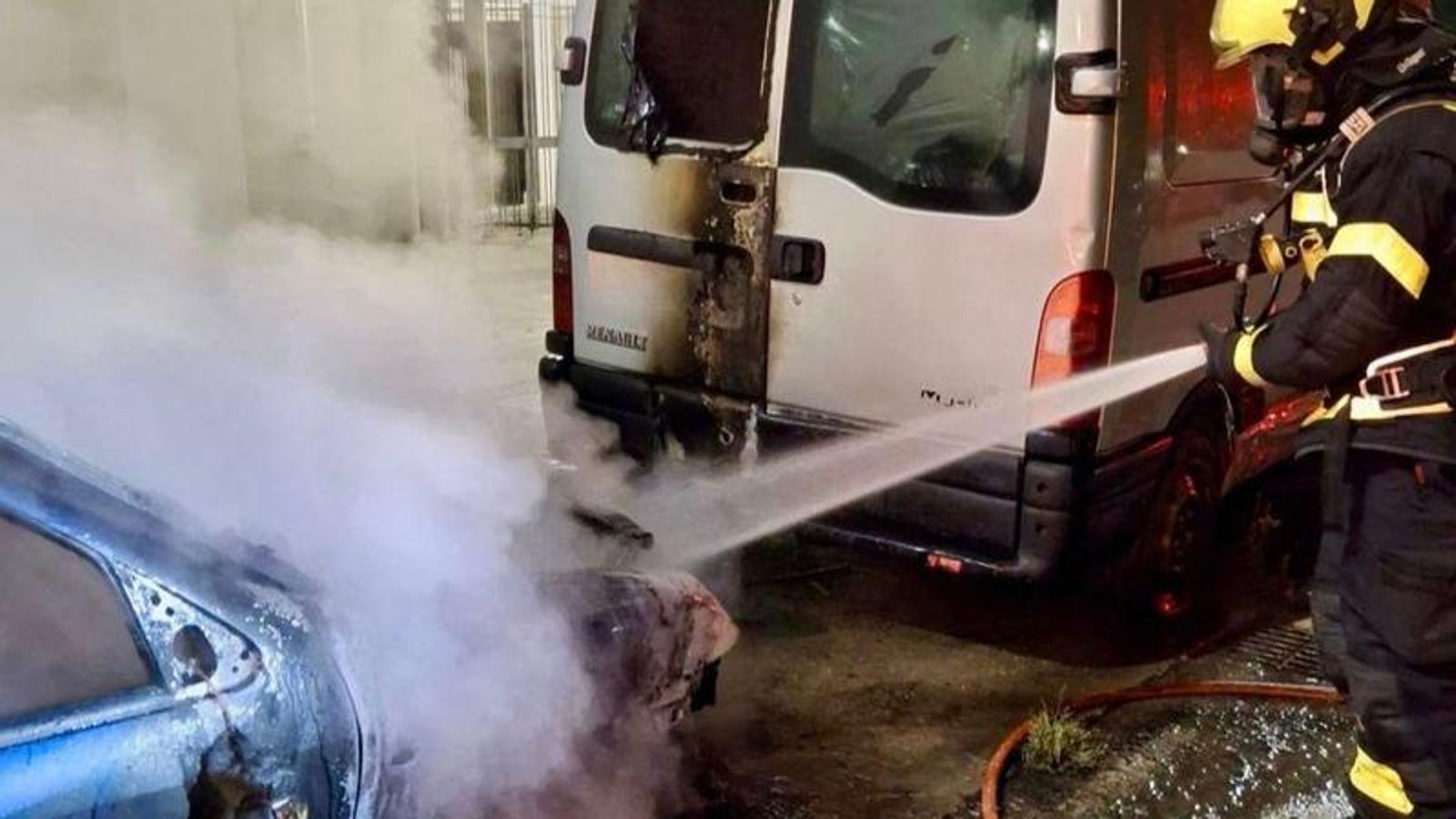 Intervención en la calle Rangel.