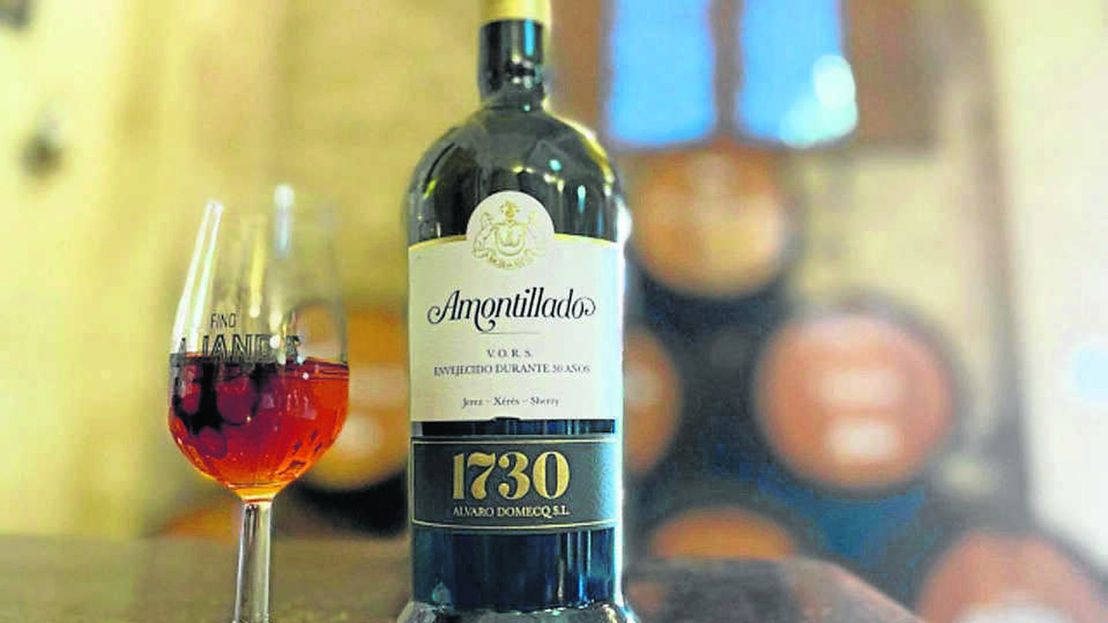 El Amontillado 1730 VORS de las Bodegas Álvaro Domecq.