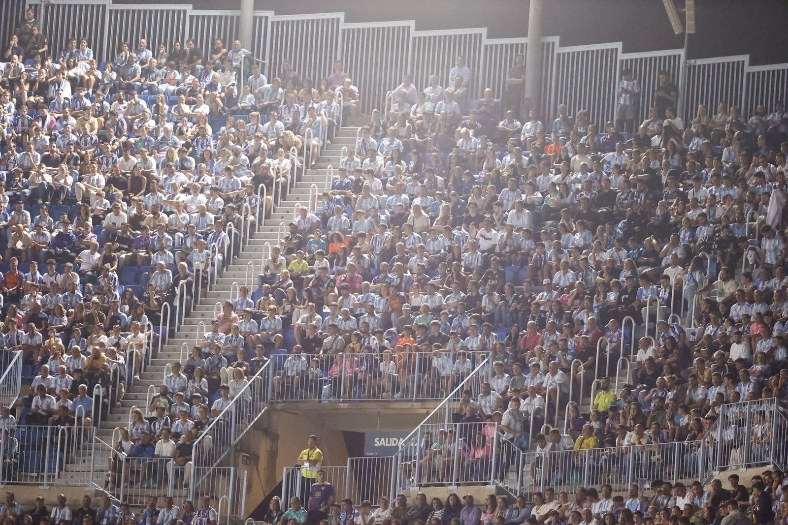 Búscate en las gradas de La Rosaleda en el Málaga CF-Deportivo