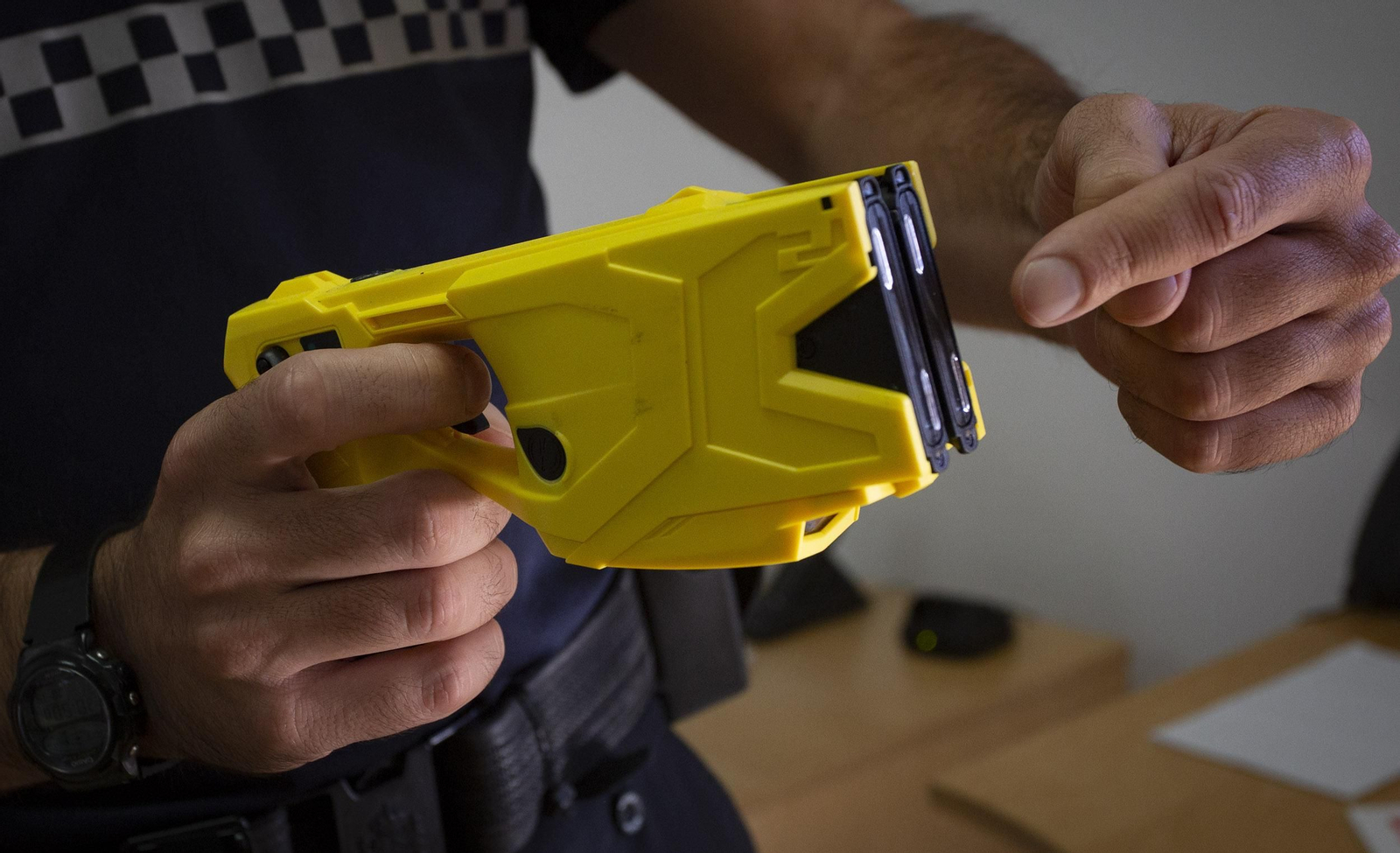 Imagen de archivo de una pistola táser.
