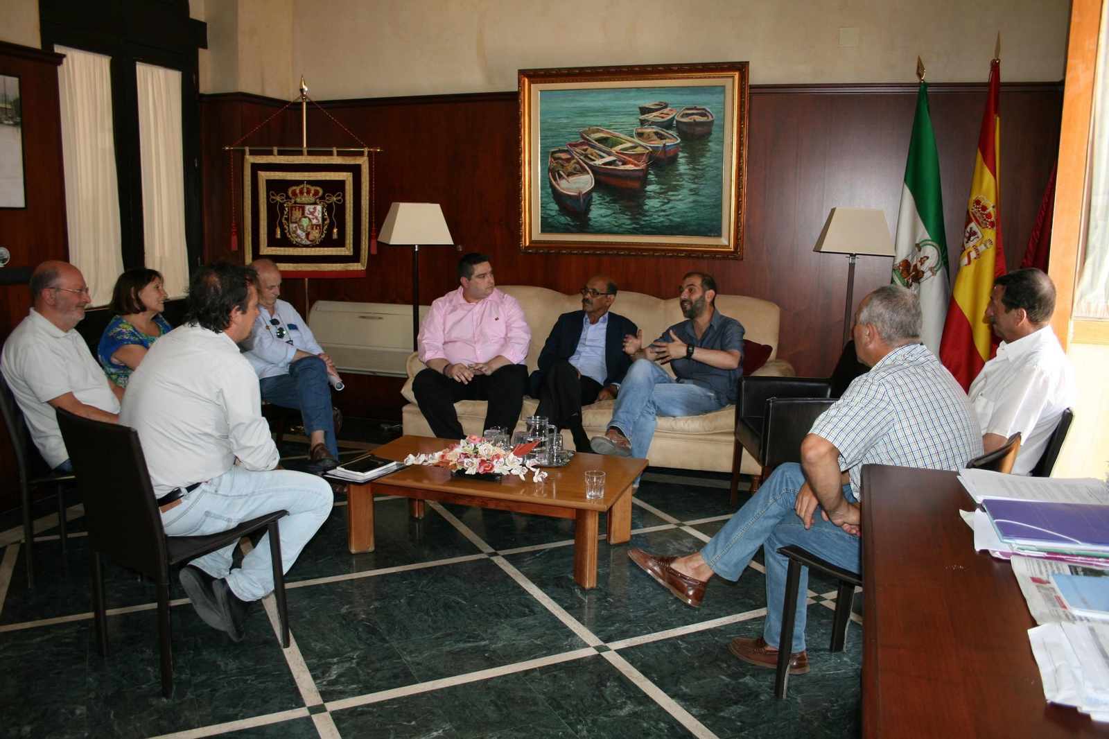 Recepción a Salek Baba Hasena en la Alcaldía puertorrealeña.