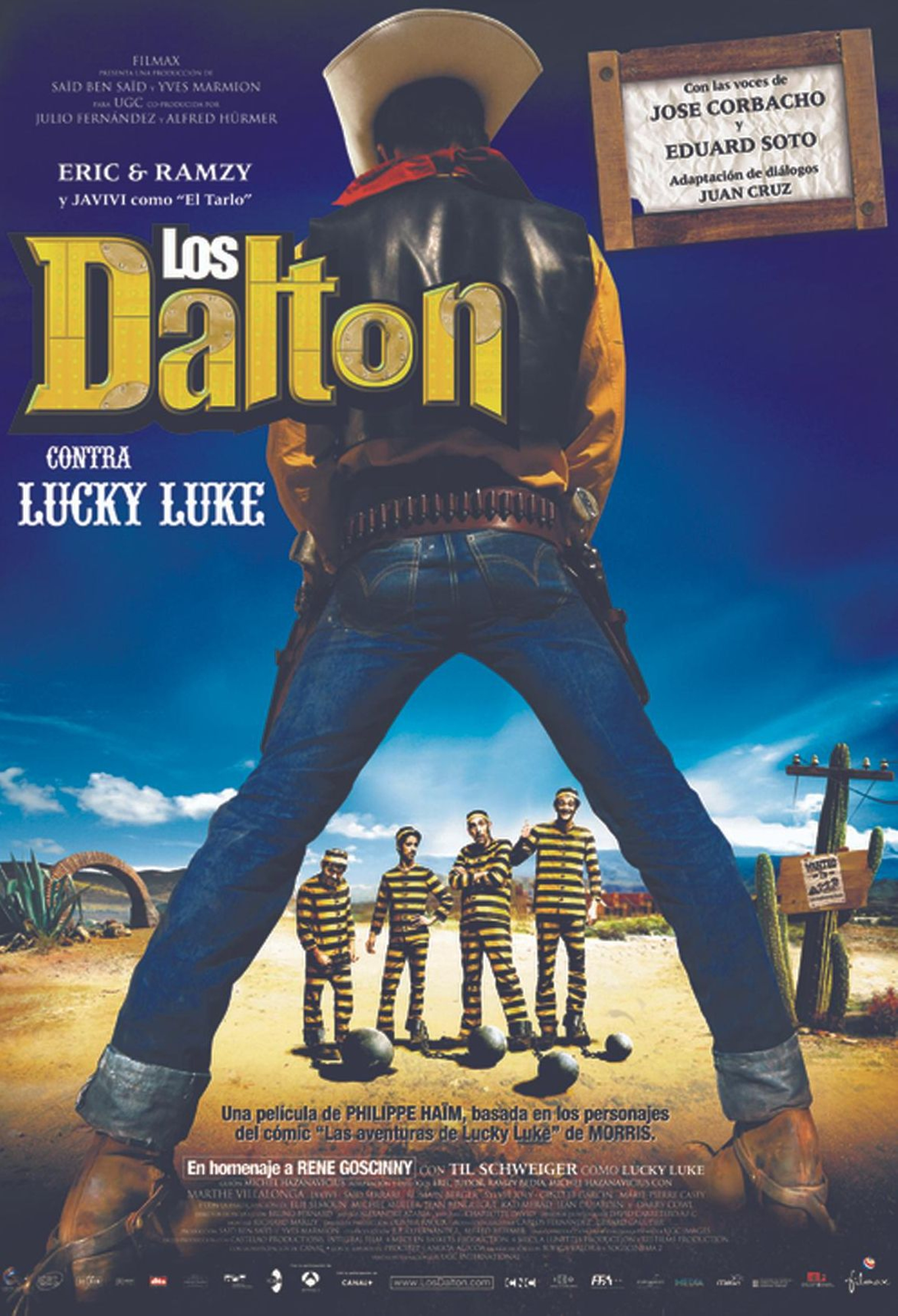 Los Dalton han sido encarnados por actores de carne y hueso.