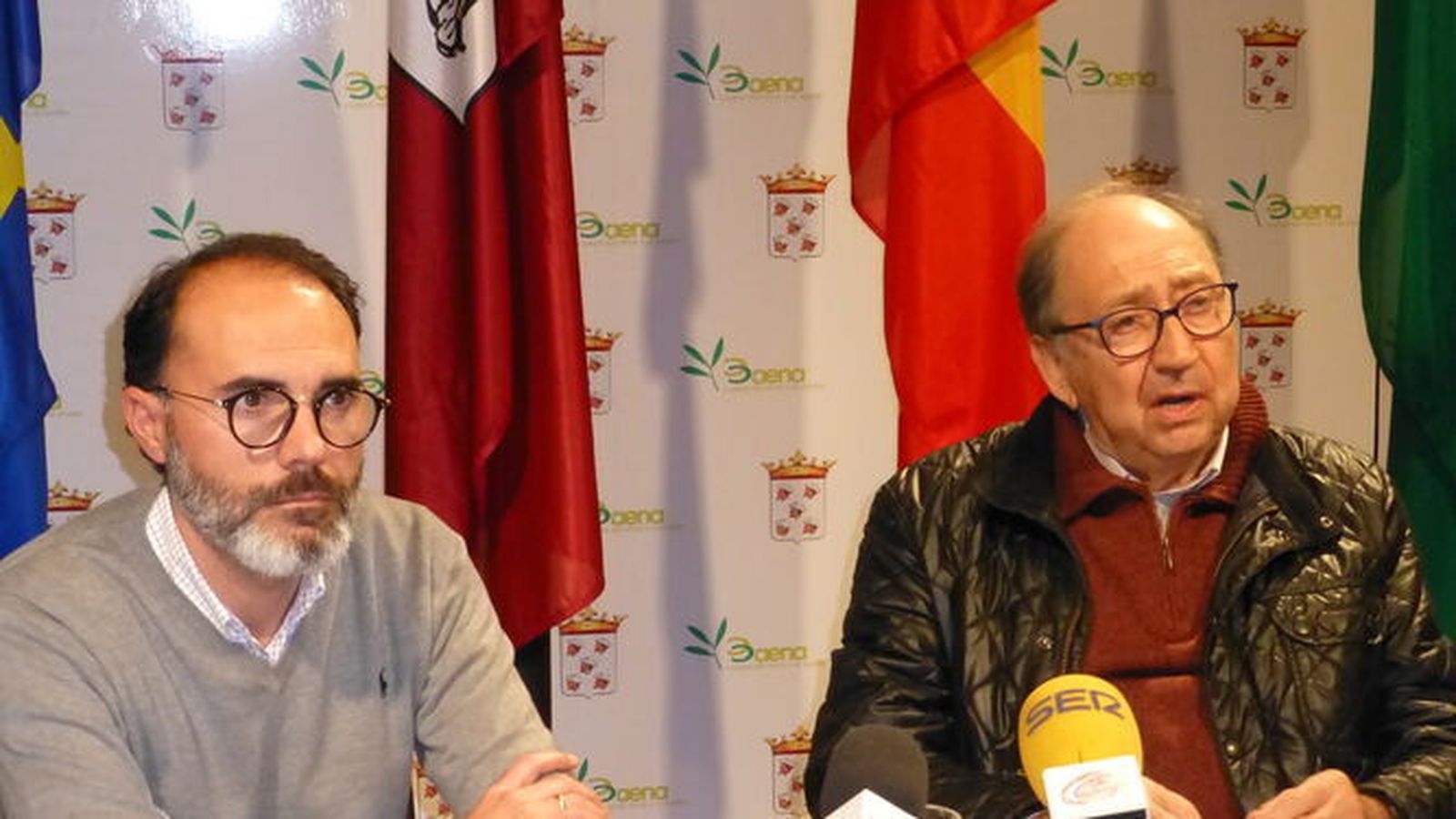 Alfonso Rojano y Luis Moreno, durante una comparecencia.