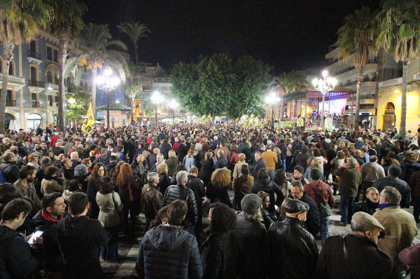 Imágenes de la manifestación contra los Fosfoyesos