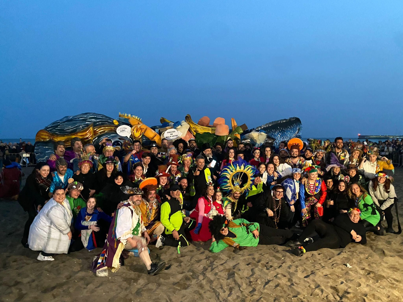 Las fotos del entierro del boquerón del Carnaval de Málaga 2023