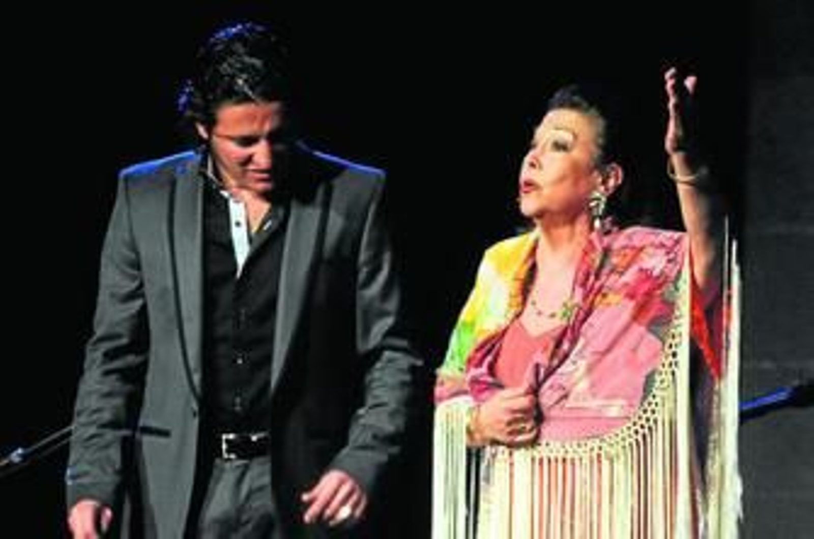 El cantaor David Palomar y la cantaora Mariana Cornejo, en una imagen de 2010.