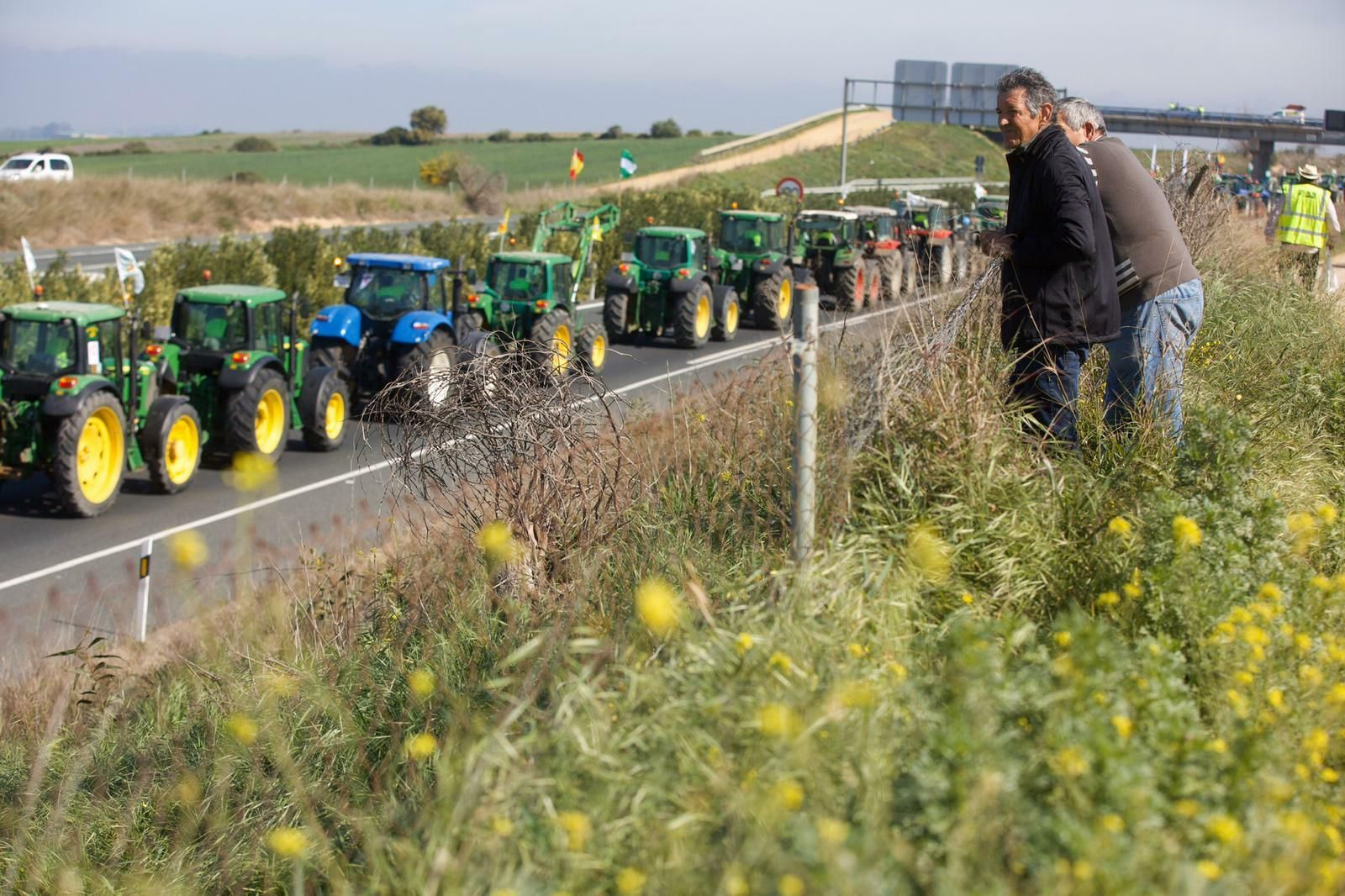 La tractorada en Sevilla, en imágenes