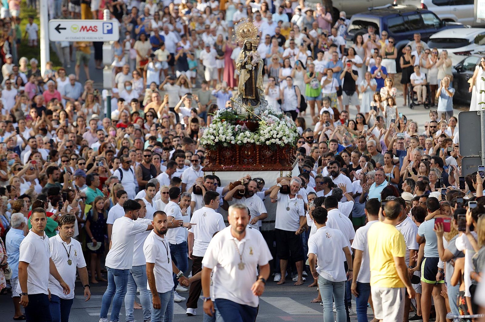 Imágenes de la procesión de la Virgen del Carmen en Punta Umbría