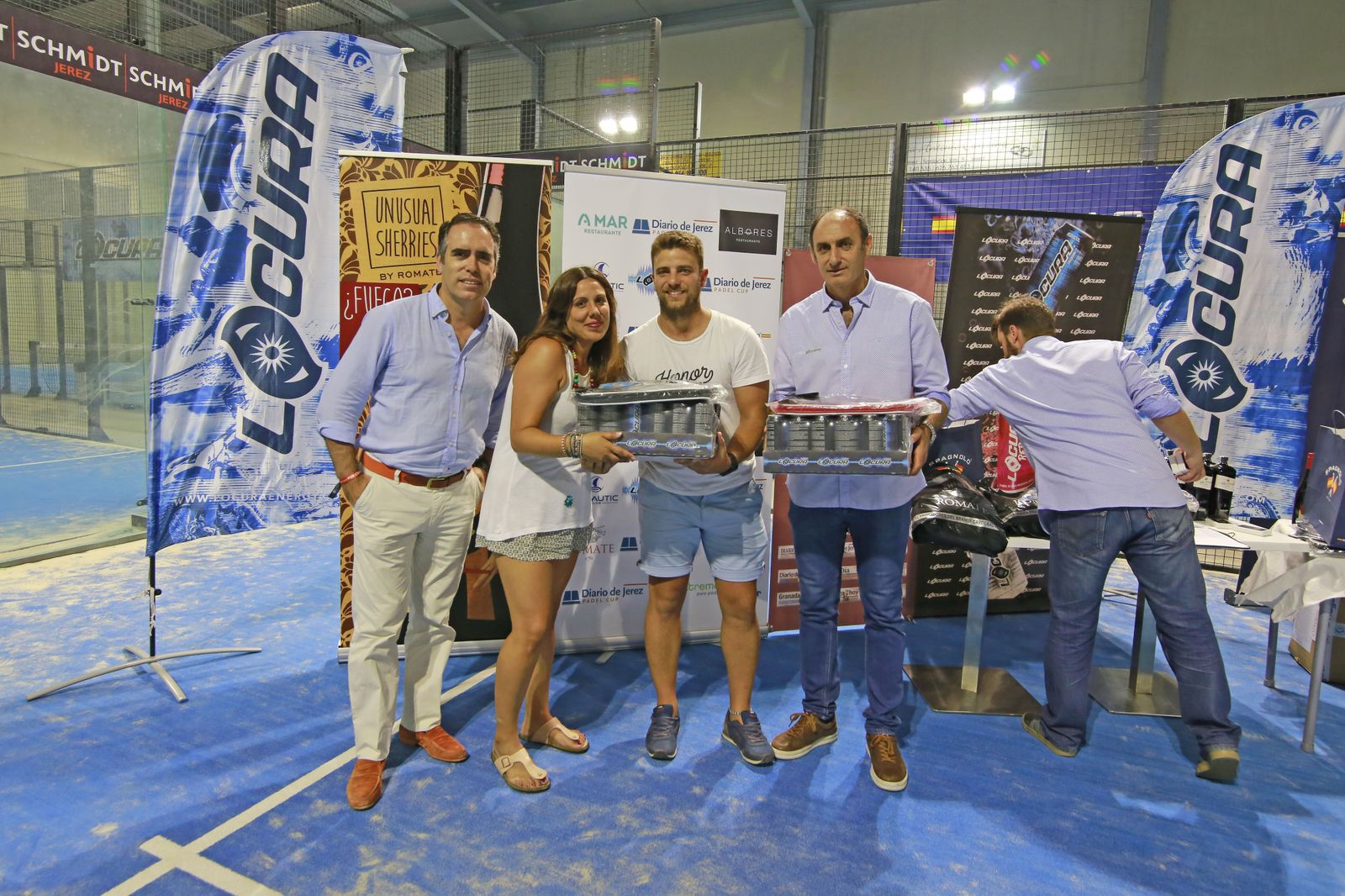 Entrega de premios de la IV Diario de Jerez Pádel Cup